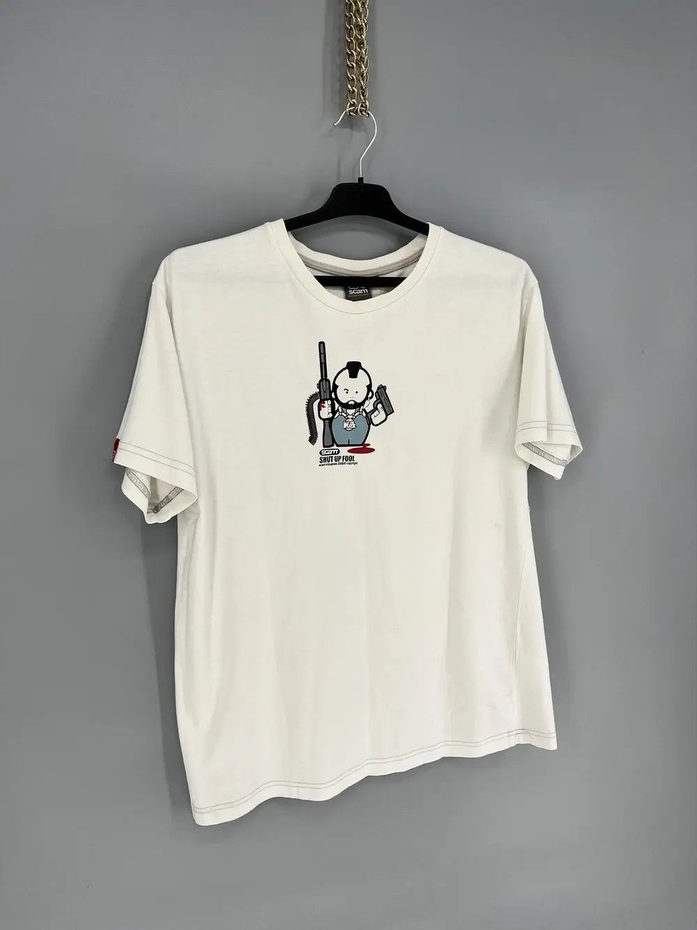 Other Vintage 06 Pulp Fiction Movie Cartoon by Scam Gangster TShir Size US XL / EU 56 / 4 - 2 Thumbnail