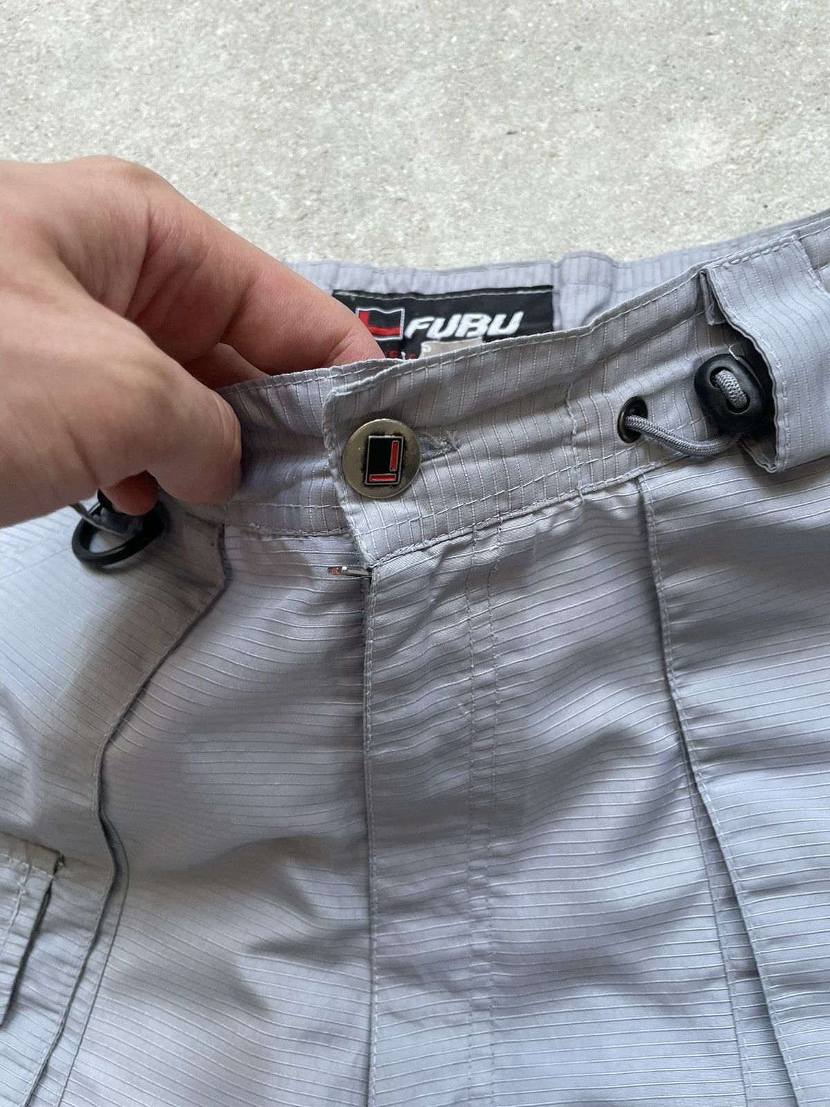 Fubu × Vintage Vintage Fubu track pants nylon grey rap Size US 29 - 7 Thumbnail