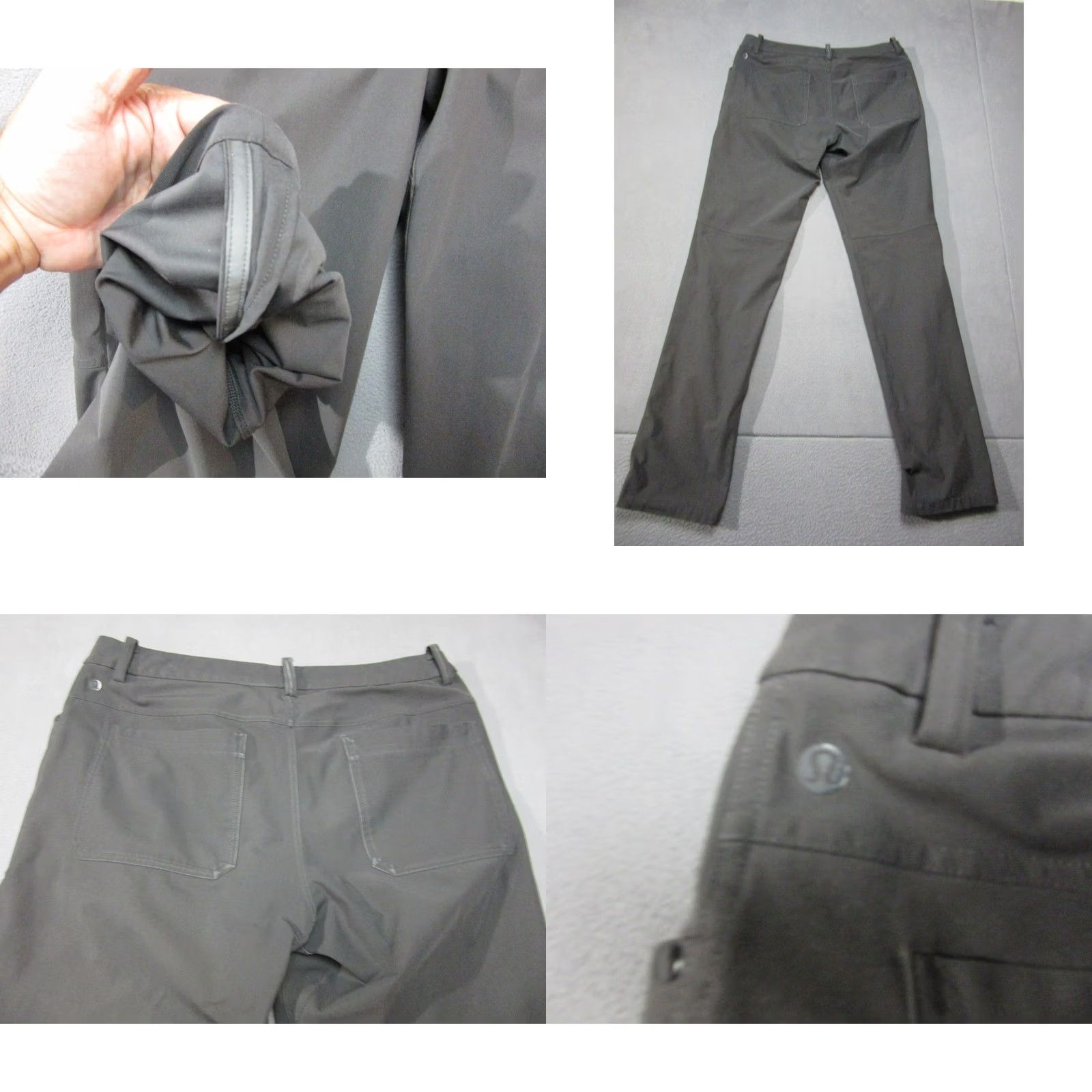 Lululemon Lululemon ABC Pants Mens 33 Obsidian Dark Gray Classic Fit Low Rise 5 Pockets Size US 33 - 8 Thumbnail