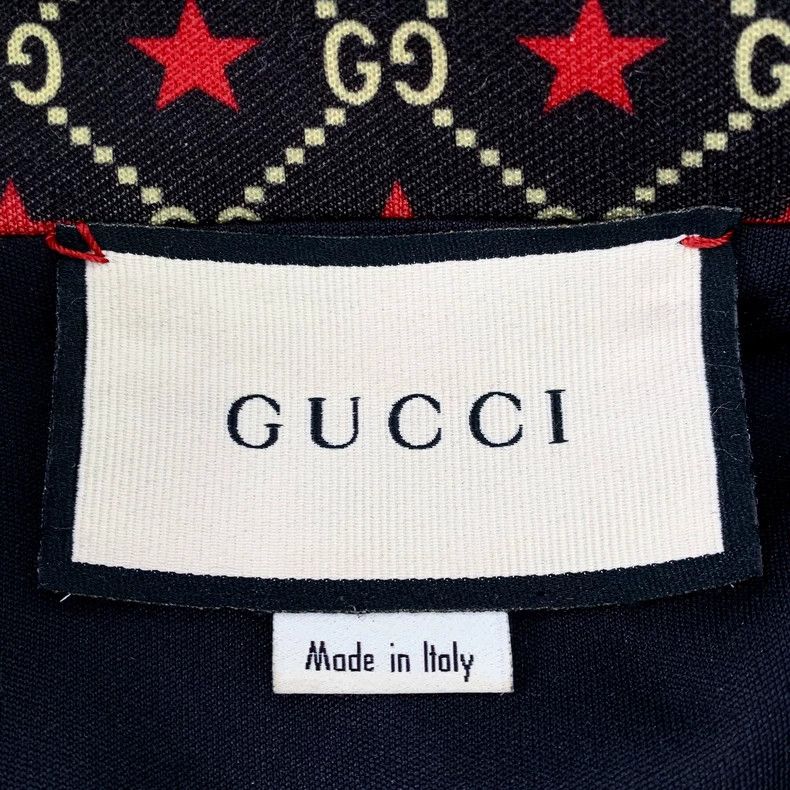 Gucci Gucci Black logo star print striped zipper jacket 2501-Next Size US XL / EU 56 / 4 - 5 Thumbnail
