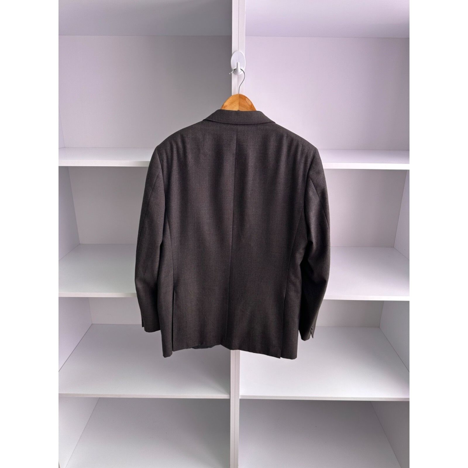Canali VTG Canali Di Marino Home Dark Grey 2 Button Wool Coat Jacke Size US L / EU 52-54 / 3 - 14 Thumbnail