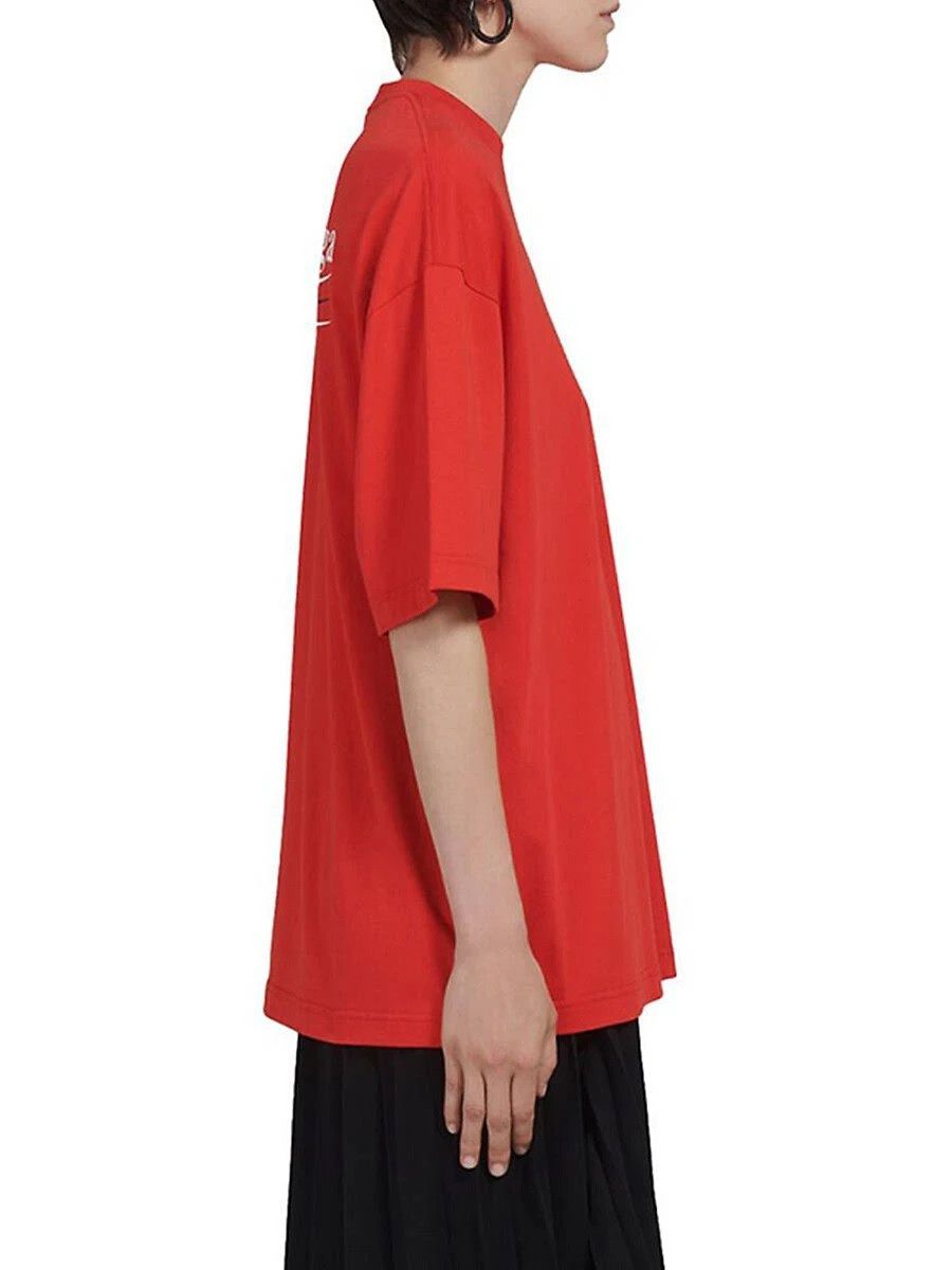 Balenciaga o1bcso1str1124 Dup / Political Campaign Large Fit T-Shirt Size M / US 6-8 / IT 42-44 - 2 Thumbnail