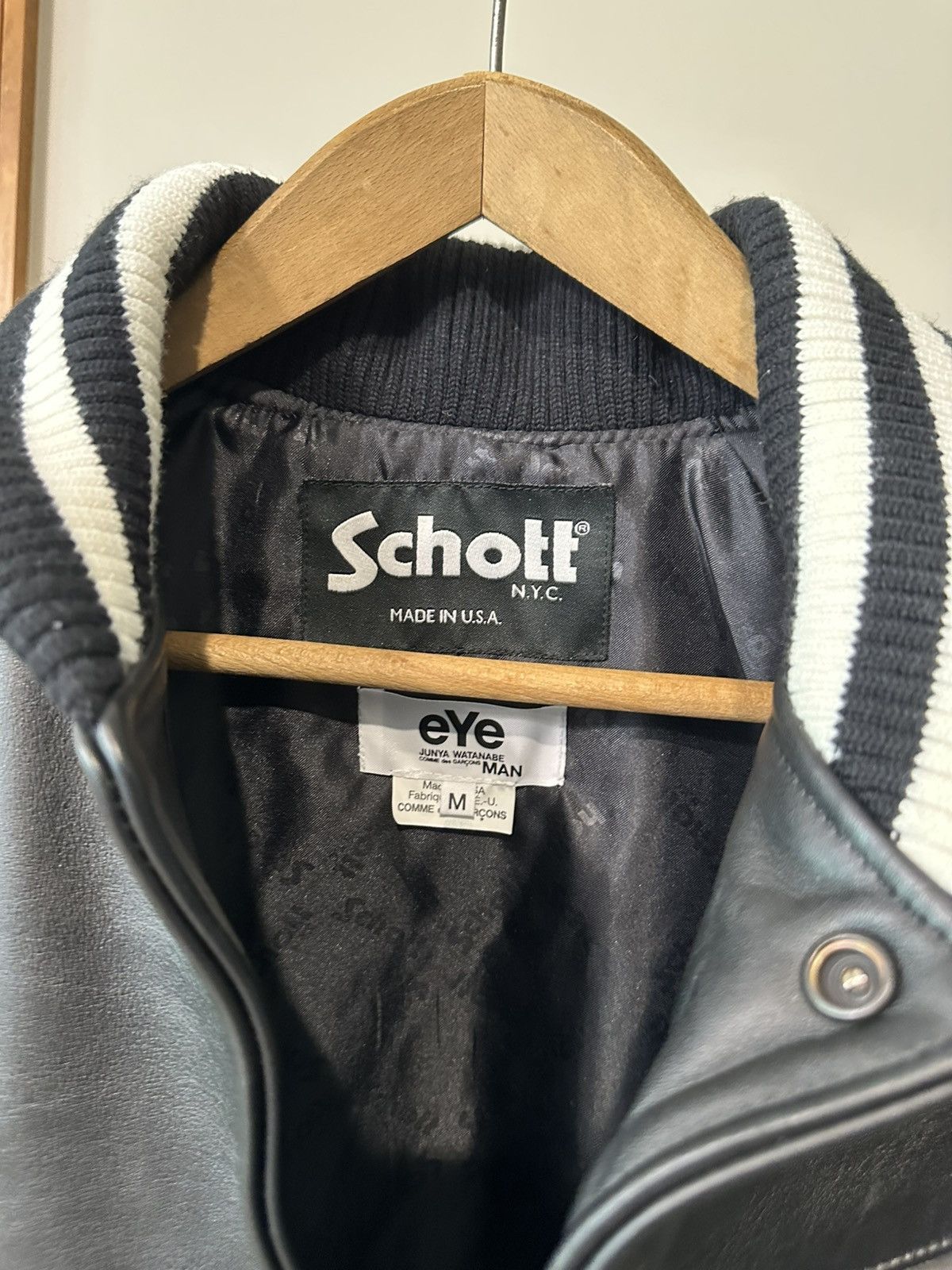 Junya Watanabe Junya Watanabe Schott Leather Jacket Size US M / EU 48-50 / 2 - 3 Thumbnail