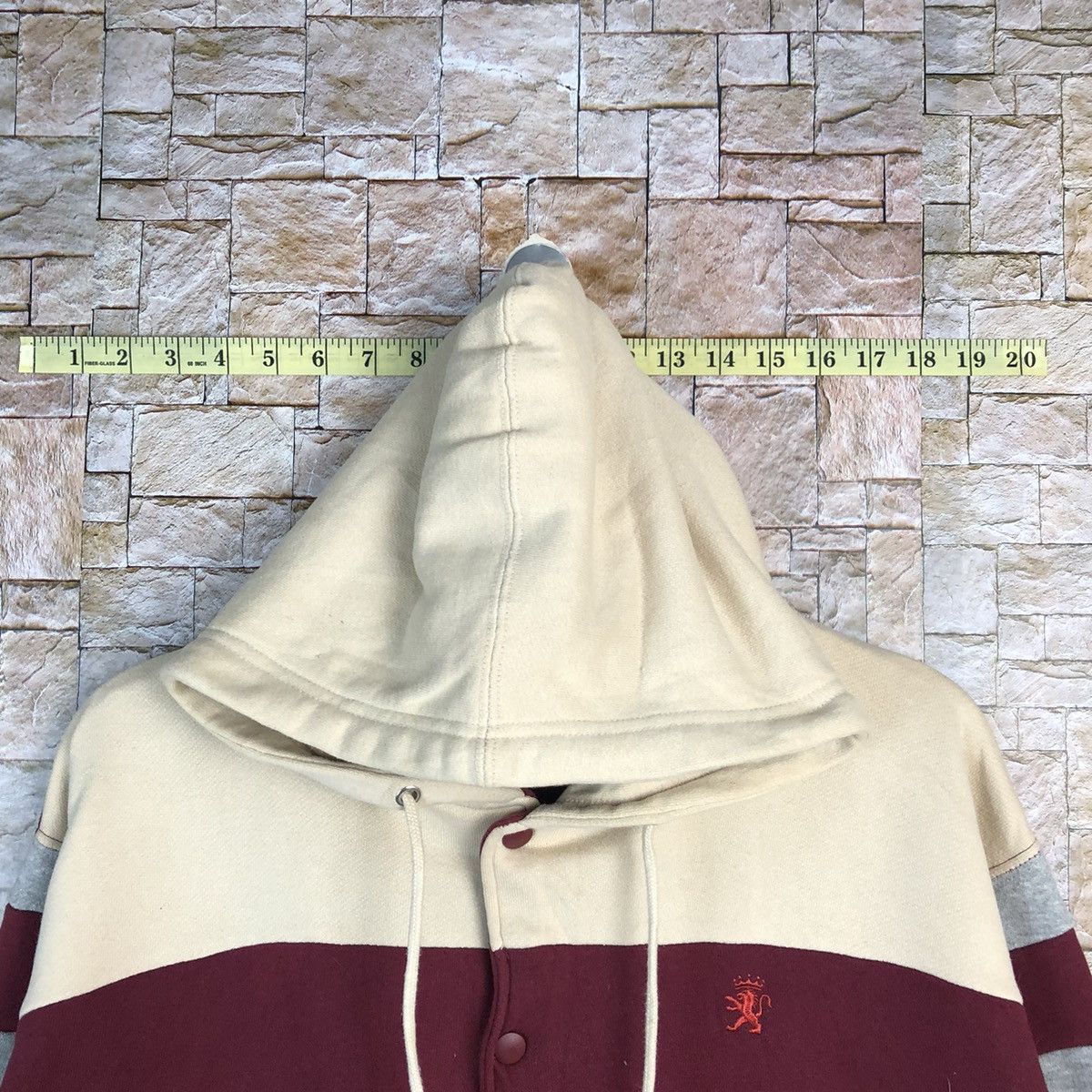 Japanese Brand Oblo Red Hoodie Bombers Jacket #A795 Size US M / EU 48-50 / 2 - 4 Thumbnail