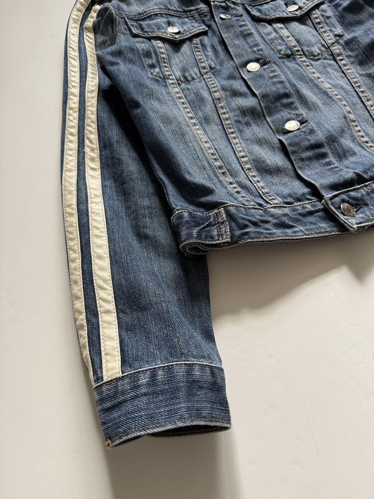 Y-3 Y-3 aw05’ striped Denim jacket Size M / US 6-8 / IT 42-44 - 3 Thumbnail