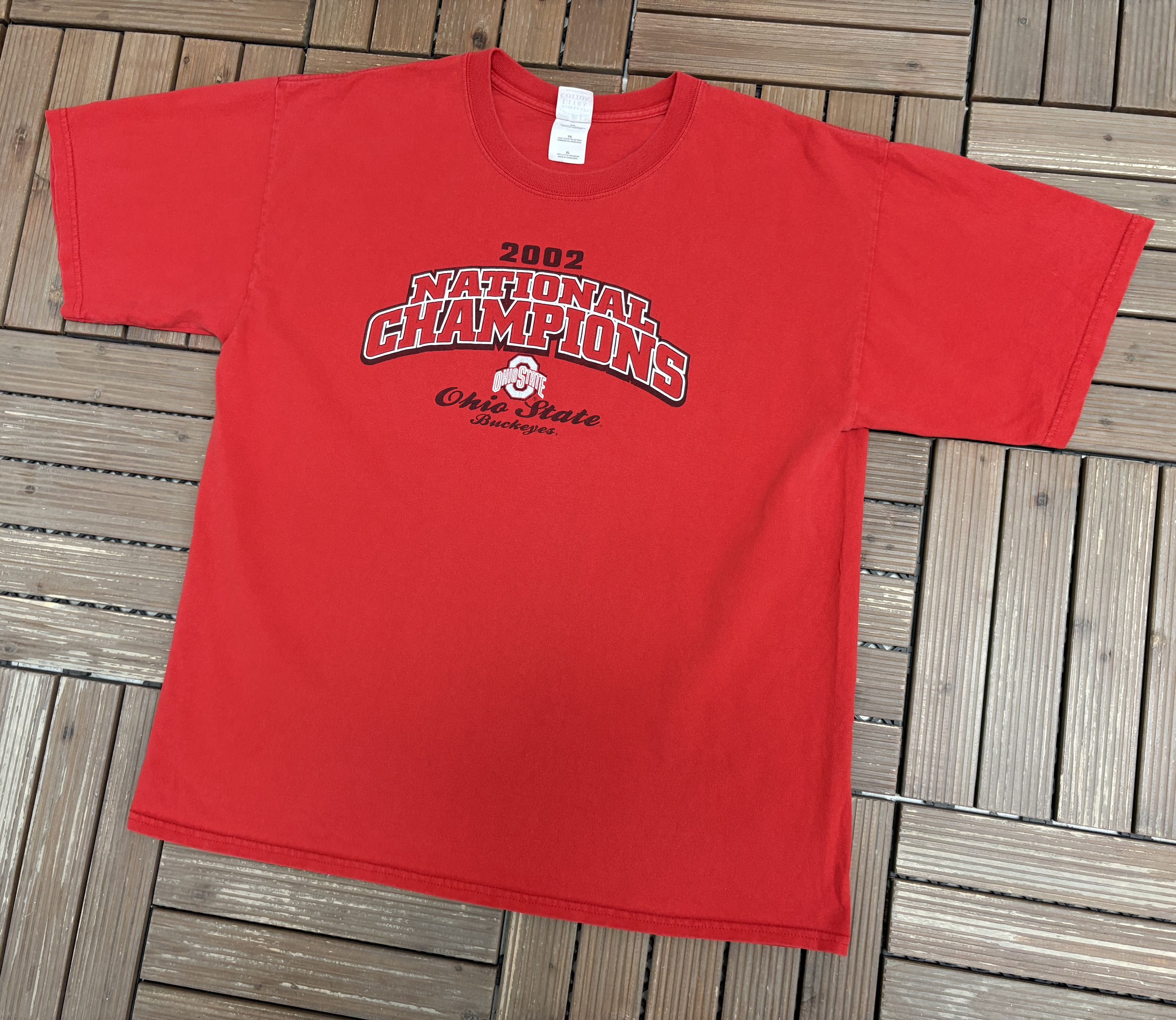 Vintage Ohio State Buckeyes 2002 National Champions Vintage T-Shirt Size US XL / EU 56 / 4 - 3 Thumbnail