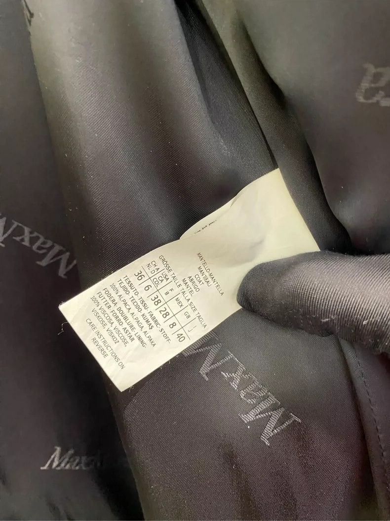 Max Mara Max Mara Long Black Nightgown Alpaca Coat Size L / US 10 / IT 46 - 3 Thumbnail
