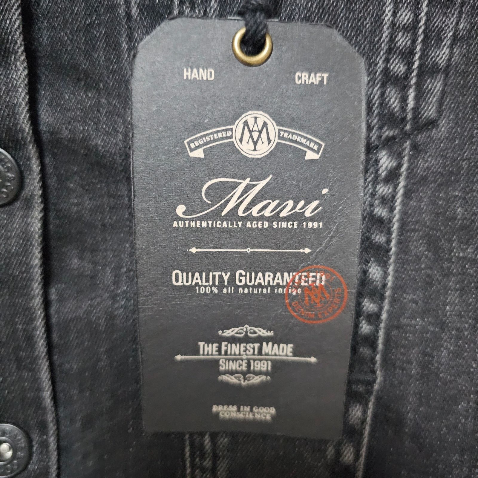 Mavi NWT Mavi Jeans Black Denim Jacket Sample Size Small Size S / US 4 / IT 40 - 4 Thumbnail