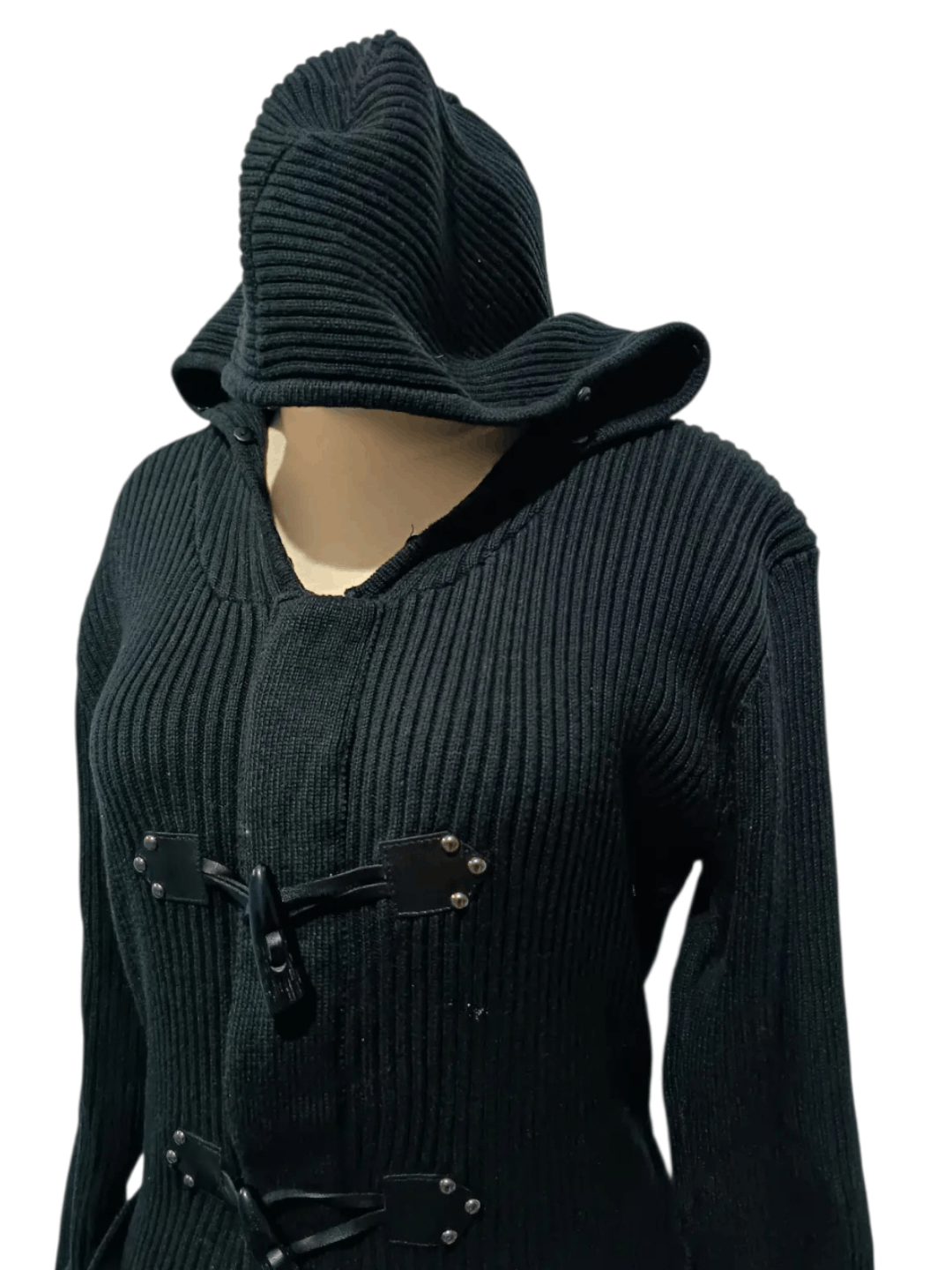 In The Attic In The Attic Long Knitwear Hoodie Size M / US 6-8 / IT 42-44 - 3 Thumbnail