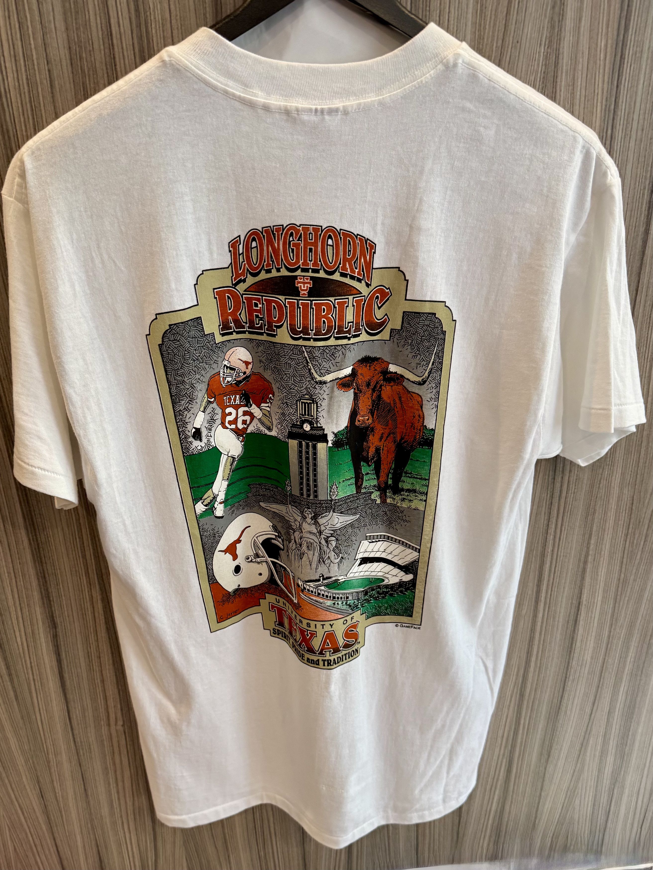 Delta Vintage 90s Texas Longhorns Tee (Delta / Deadstock NWT) – L Size US L / EU 52-54 / 3 - 1 Thumbnail