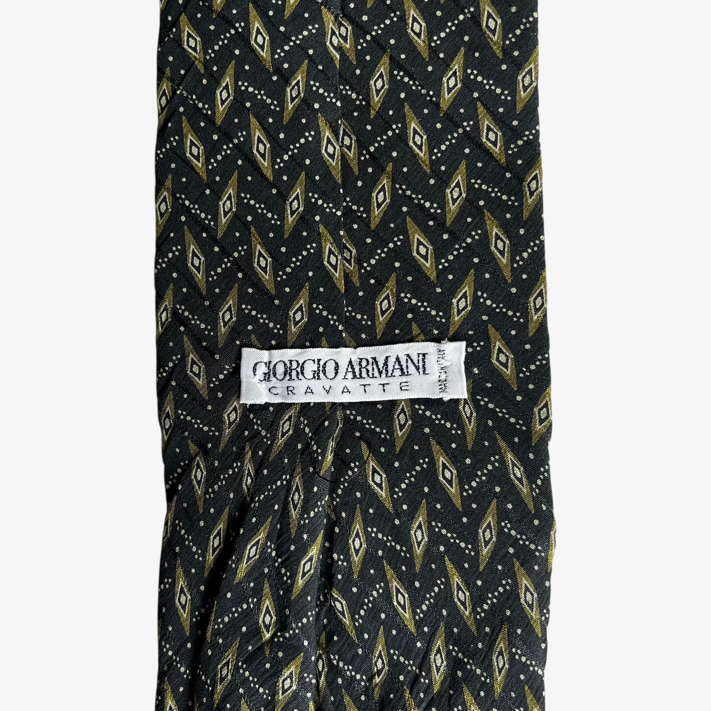 Giorgio Armani Vintage 90s Giorgio Armani Abstract Geometric Print Silk Tie Size ONE SIZE - 2 Thumbnail