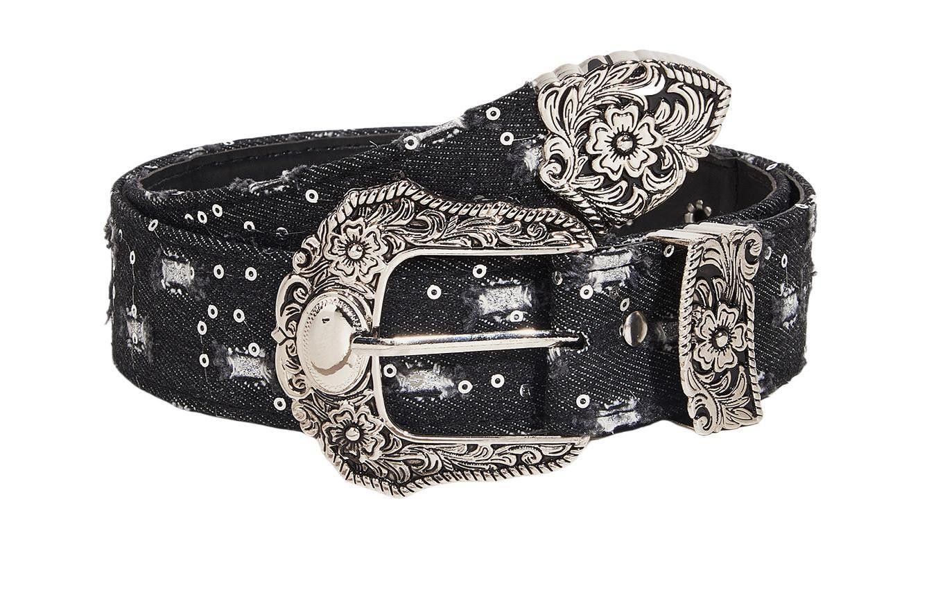 Japanese Brand Black denim belt Size ONE SIZE - 2 Thumbnail