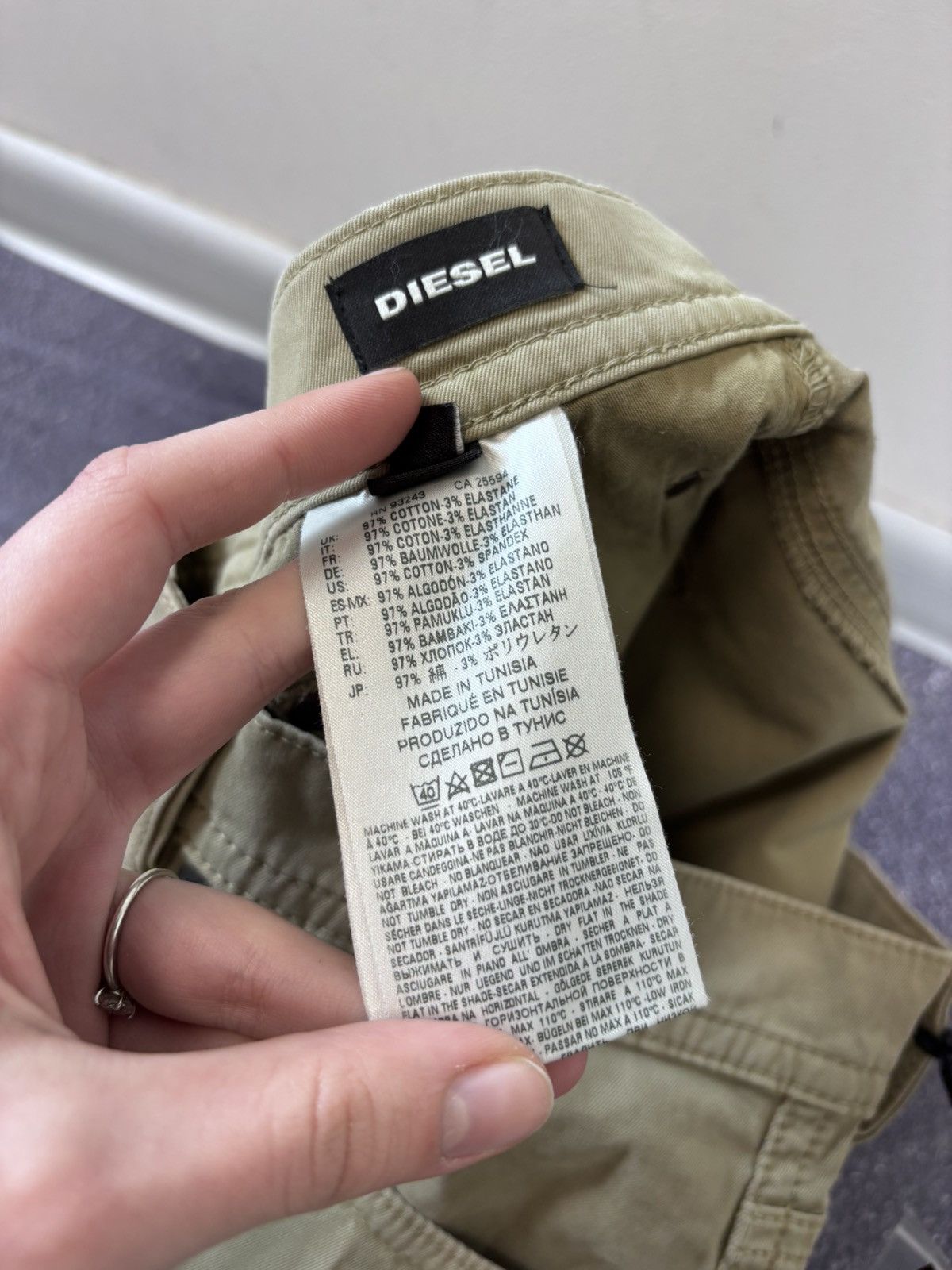 Diesel Diesel Tepphar NWT Men’s Beige Slim Fit Stretch Chino Pants Size US 30 / EU 46 - 13 Thumbnail