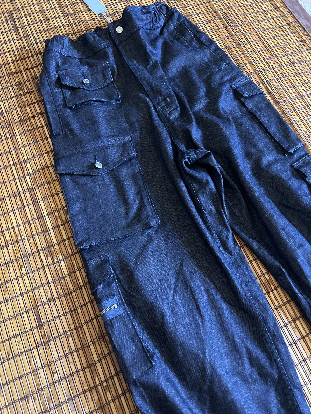 EB Denim EB Denim Cargo Pants in Dark Blue Navy Denim Size 34" / US 12 / IT 48 - 4 Thumbnail
