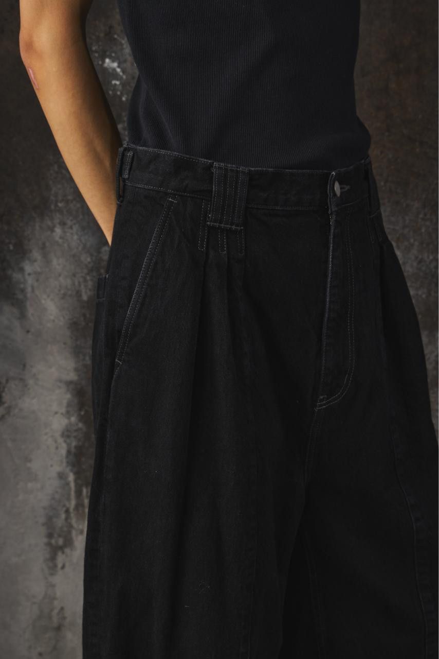 YOKE Yoke 3PLEATED WIDE-LEG TROUSERS Size US 30 / EU 46 - 8 Thumbnail
