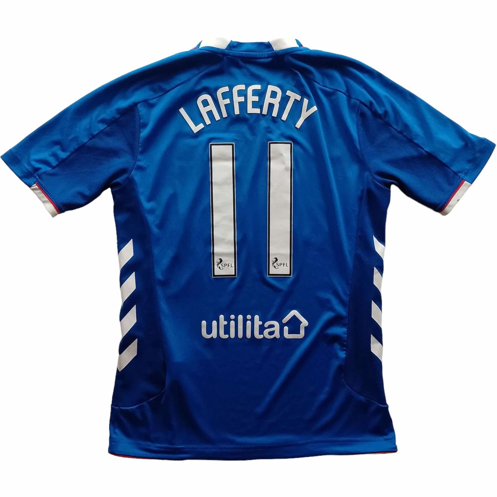 Hummel Rangers 2018-19 Hummel home Lafferty football jersey size S Size US S / EU 44-46 / 1 - 1 Thumbnail
