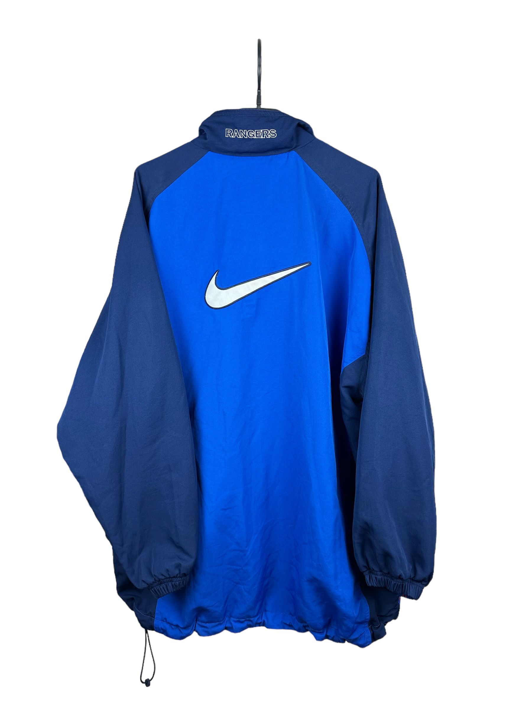 Nike × Vintage Vintage Nike Glasgow Rangers 90's Jacket Football Soccer Size US M / EU 48-50 / 2 - 14 Thumbnail