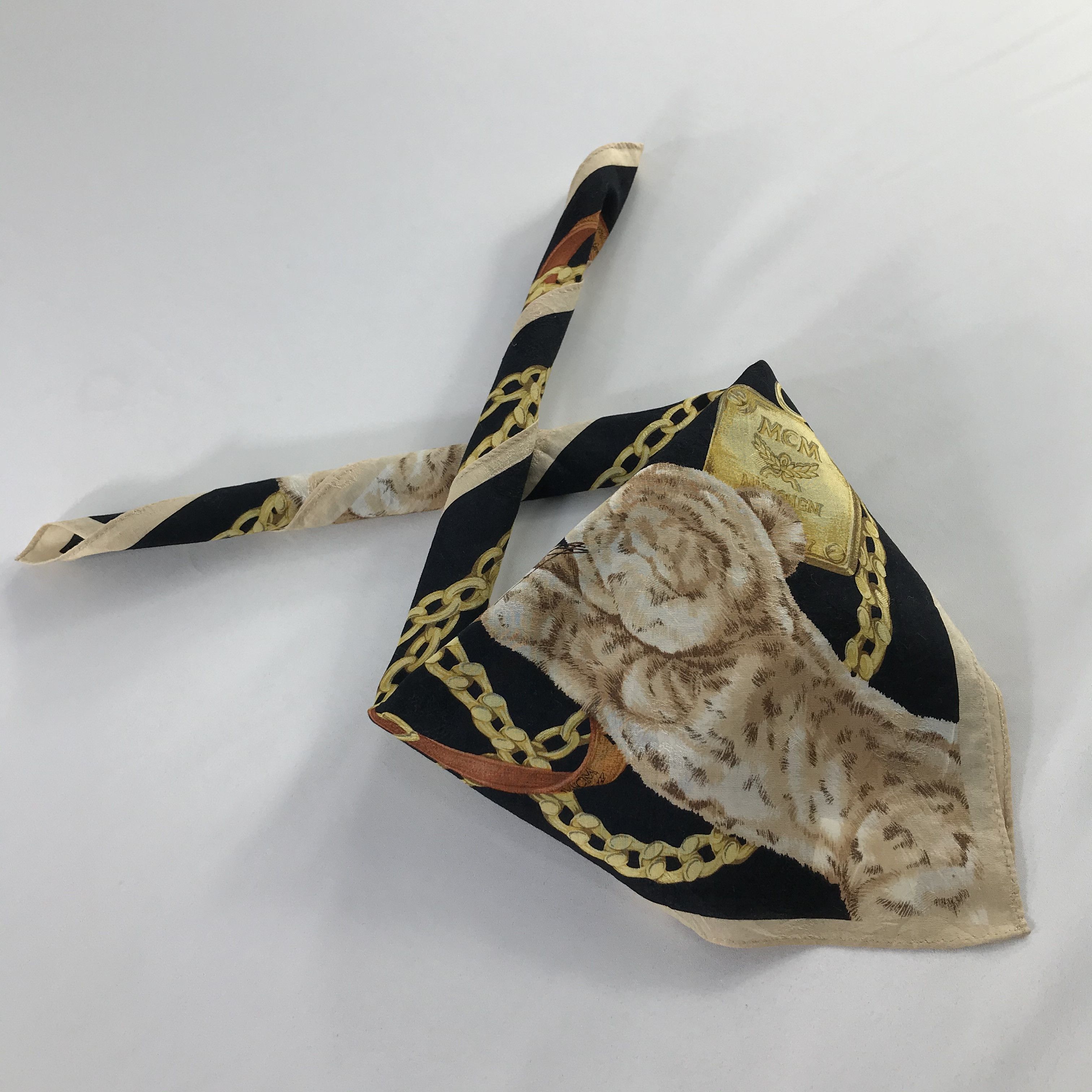 MCM × Vintage MCM Bandana / Handkerchief / Neckerchief - S718 Size ONE SIZE - 4 Thumbnail