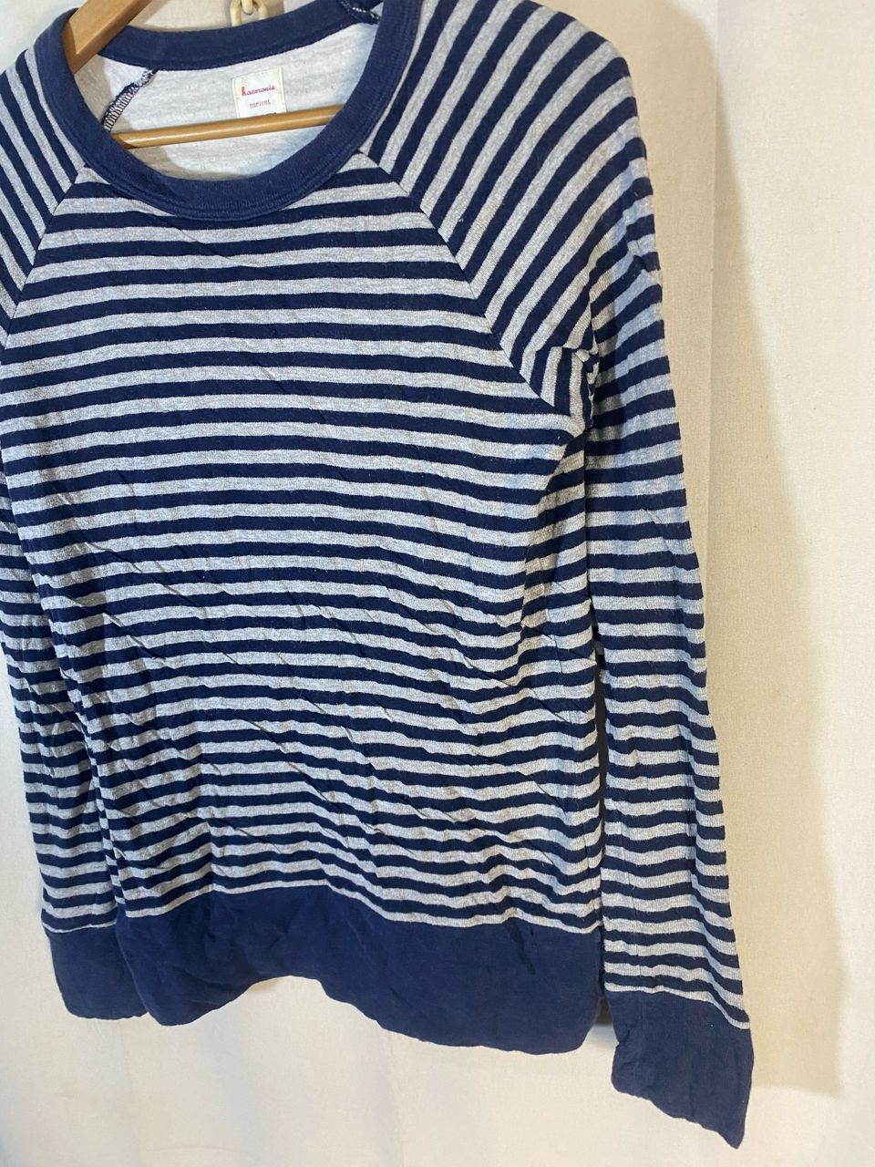 Japanese Brand Harmonie taricot stripe shirt Size S / US 4 / IT 40 - 2 Thumbnail