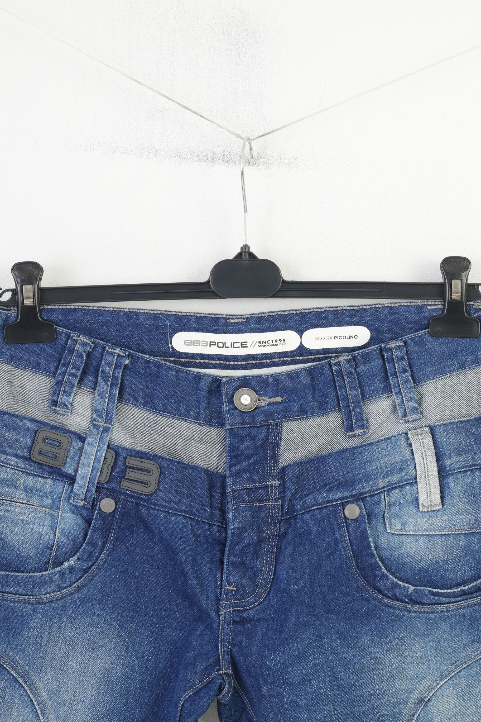 Other 882 POLICE Men 30 Jeans Trousers Picolino Blue Denim 4032 Size US 30 / EU 46 - 3 Thumbnail