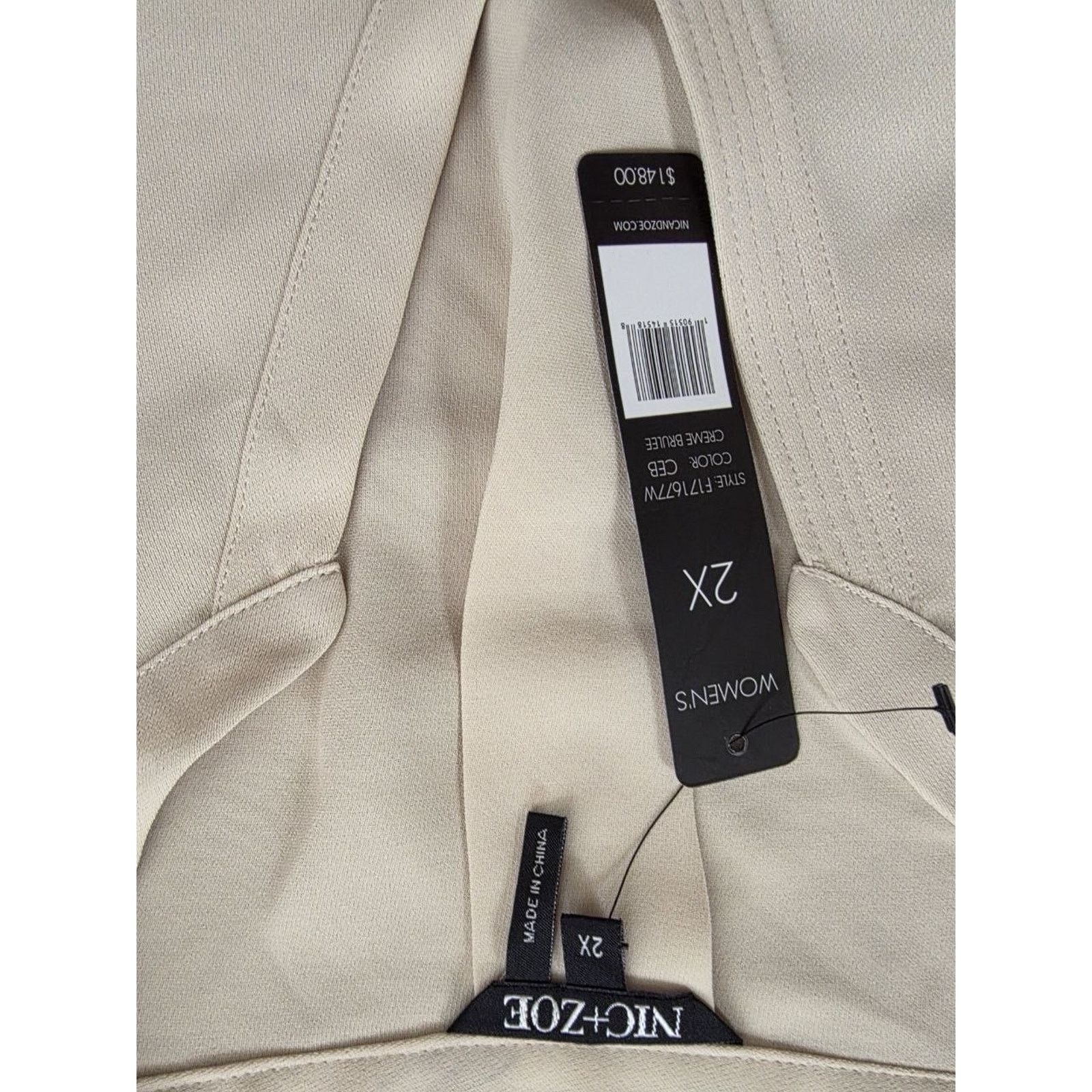& Other Stories NIC+ZOE Easy Women Care Career Ivory T Blouse Size2X A001774 Size XXL / US 16-18 / IT 52-54 - 6 Thumbnail