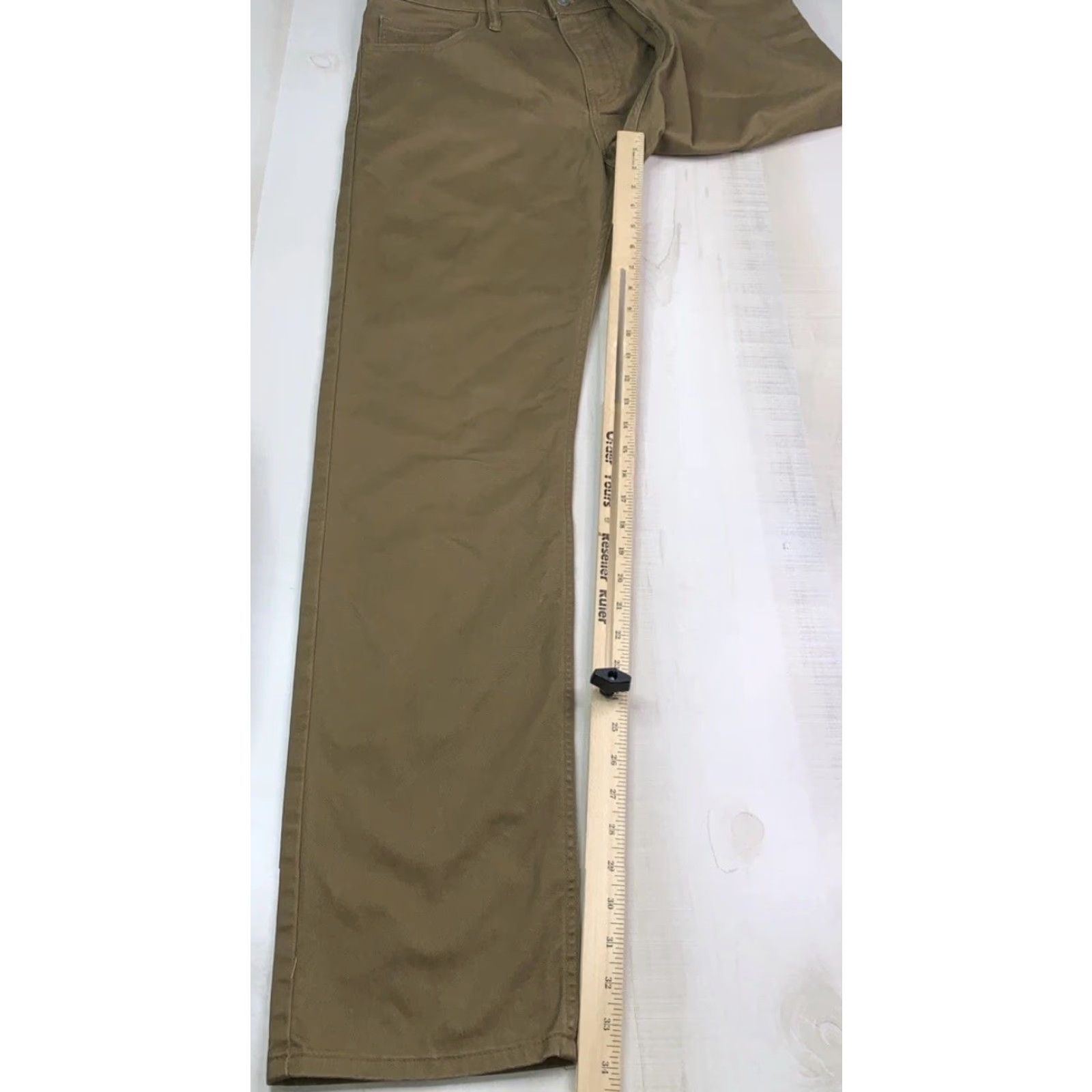 Dockers DOCKERS Khakis Pants Slim Fit Stretch Straight Leg Beige 32x33 Mens Jeans Trousers Casual Business Travel Size US 32 / EU 48 - 4 Thumbnail