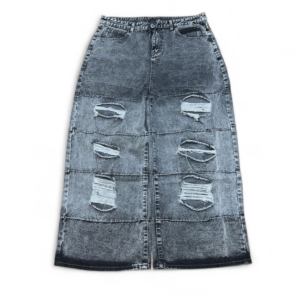 Vintage American vintage washed ripped jeans Street punk oversized Size US 36 / EU 52 - 1 Thumbnail
