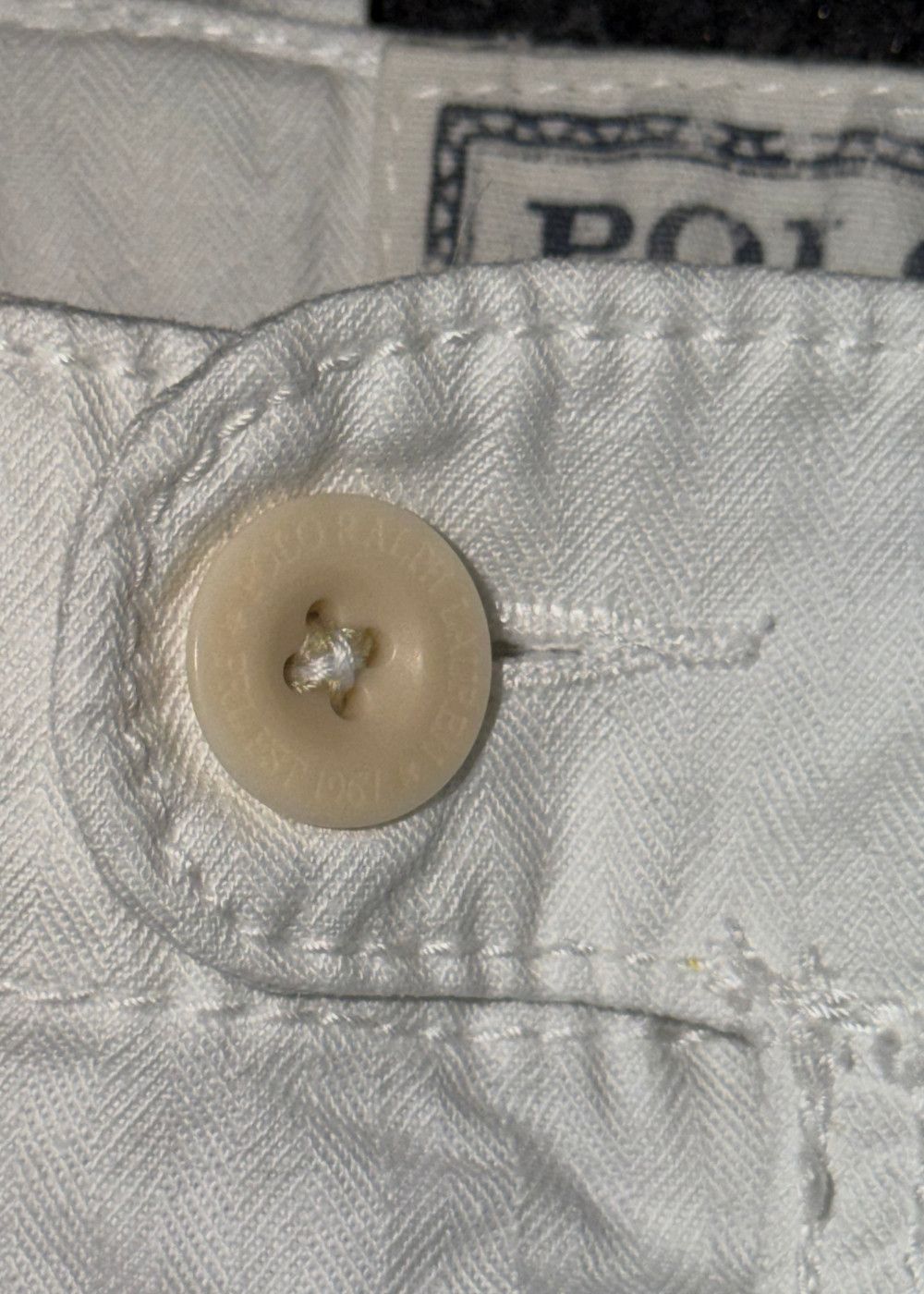 Vtg PRL Sportswear Cotton Shorts White Military Yacht Size M image 10