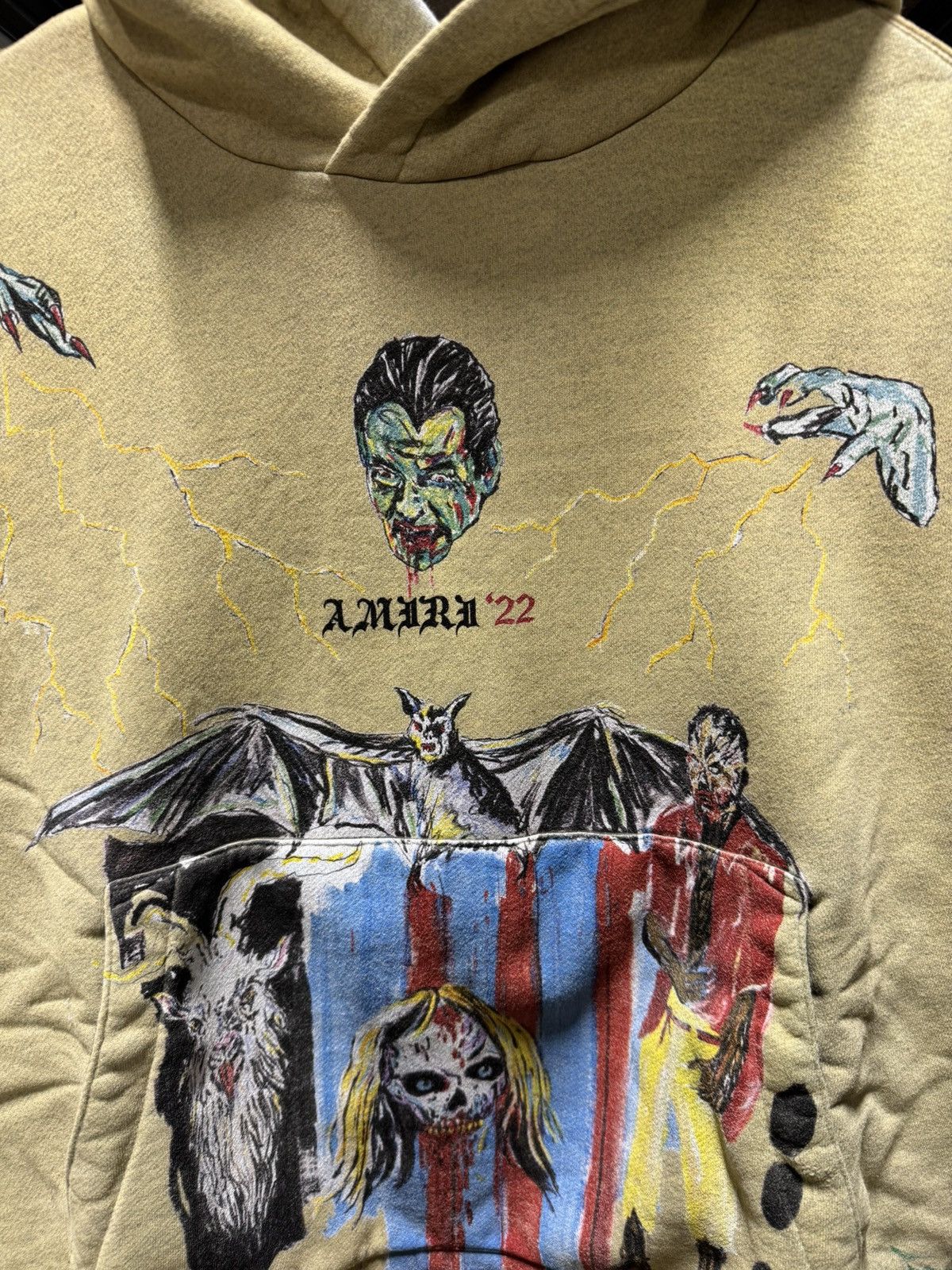 Amiri Amiri x Wes Lang Blood 38 Hoodie LIMITED NEW 1600$ Size US M / EU 48-50 / 2 - 3 Thumbnail