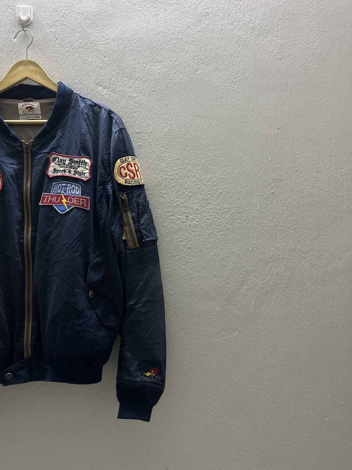 Vintage Vintage Clay Smith Hot Rod Thunder Racing Calif Jacket Size US L / EU 52-54 / 3 - 8 Thumbnail