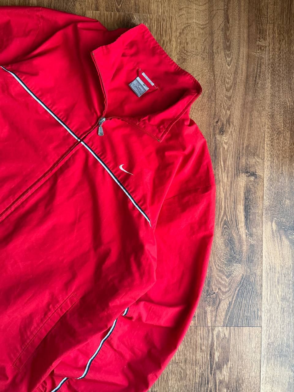 Nike Vintage 00's Nike Y2K Streetwear Drill Jacket Mini Swoosh Size US L / EU 52-54 / 3 - 7 Thumbnail