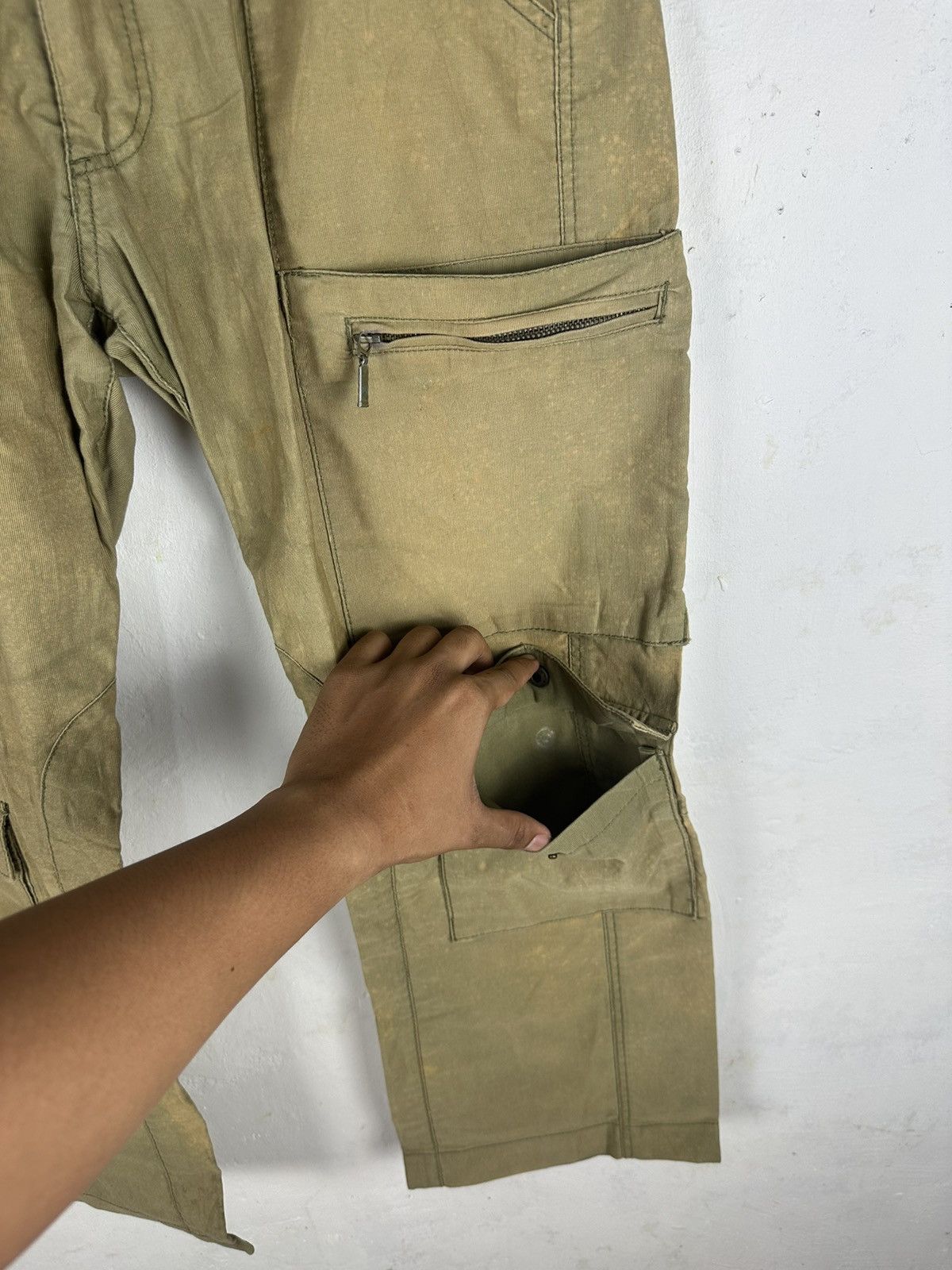 If Six Was Nine CARGO PANTS SENDITIONARIES MULTIPOCKET FADED COLOUR Size US 31 - 12 Thumbnail