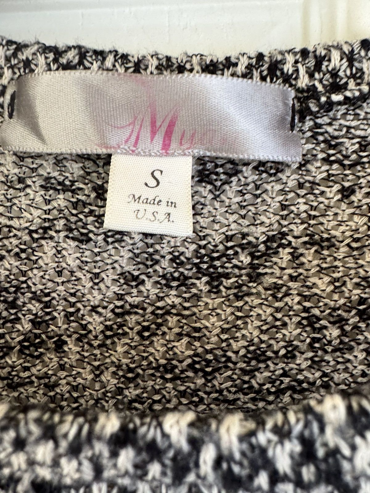 Vintage Mya women’s small beaded embellished grey black blouse metal Size S / US 4 / IT 40 - 4 Thumbnail