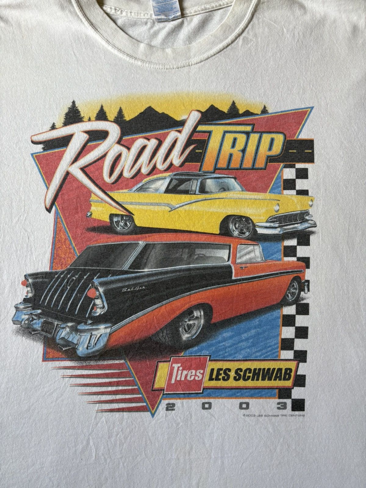 Vintage Vintage Road Trip Classic Cars T-shirt Size XL Size US XL / EU 56 / 4 - 4 Thumbnail