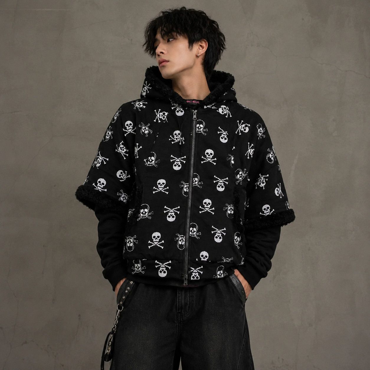 Angel Blue Seditionaries Crazy Angel Skulls Batwings Hoodie Size US M / EU 48-50 / 2 - 13 Thumbnail