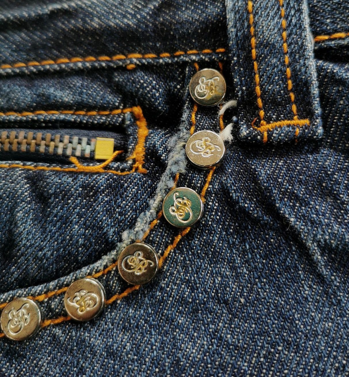 Japanese Brand Bootcut Butterfly Eight by Gold Label Jeans Kapital insp Size US 30 / EU 46 - 6 Thumbnail