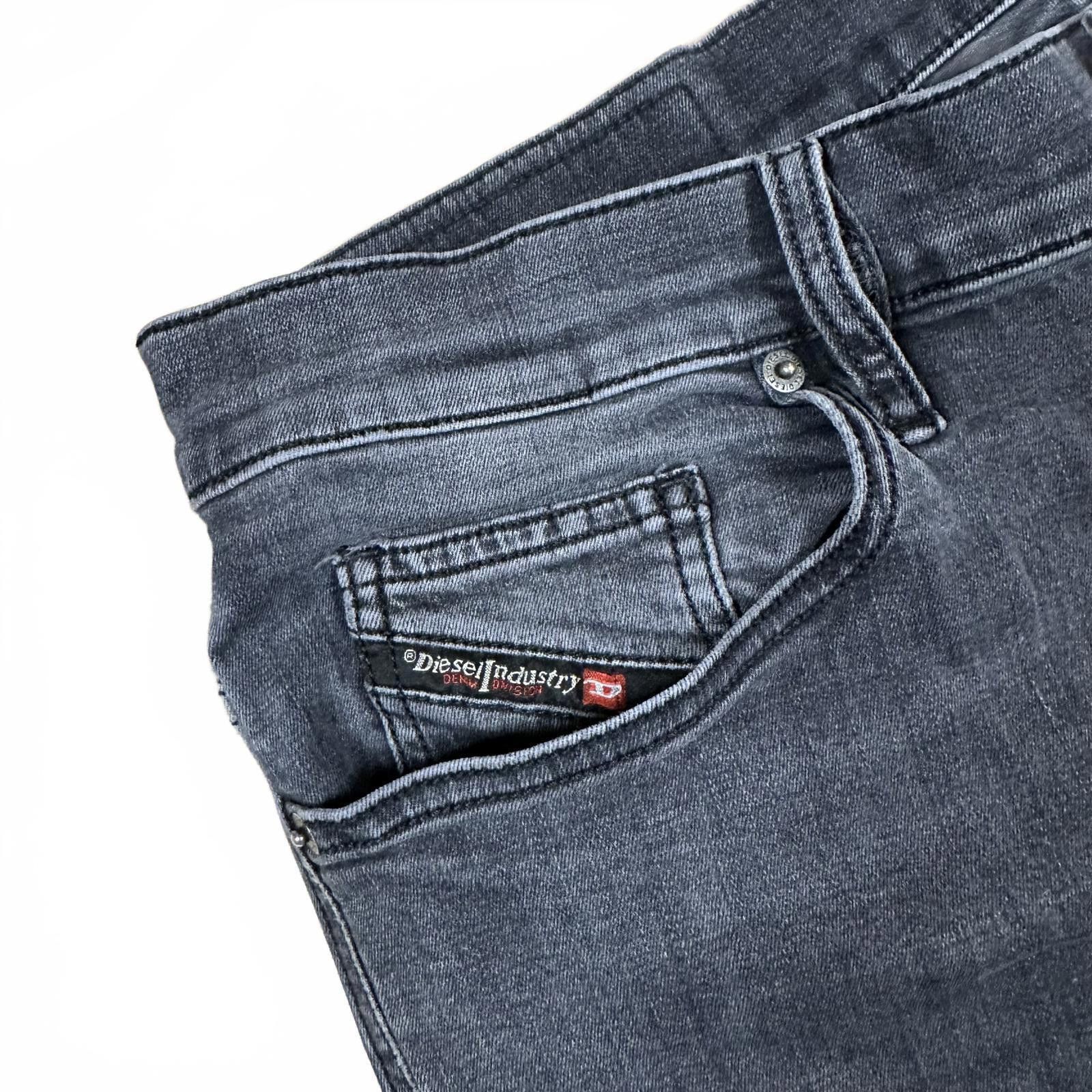 Diesel Diesel Men's D-ISTORT Skinny Jeans Size 30 Black Faded Wash Size US 30 / EU 46 - 4 Thumbnail