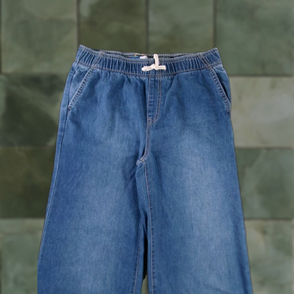 Old Navy VINTAGE Old Navy Jeans Womens 2XL Blue Wide-Leg High Rise Denim Baggy 80s 90s Grunge Rock Cowboy Western Workwear Mens? Size 40" / US 18 - 1 Thumbnail