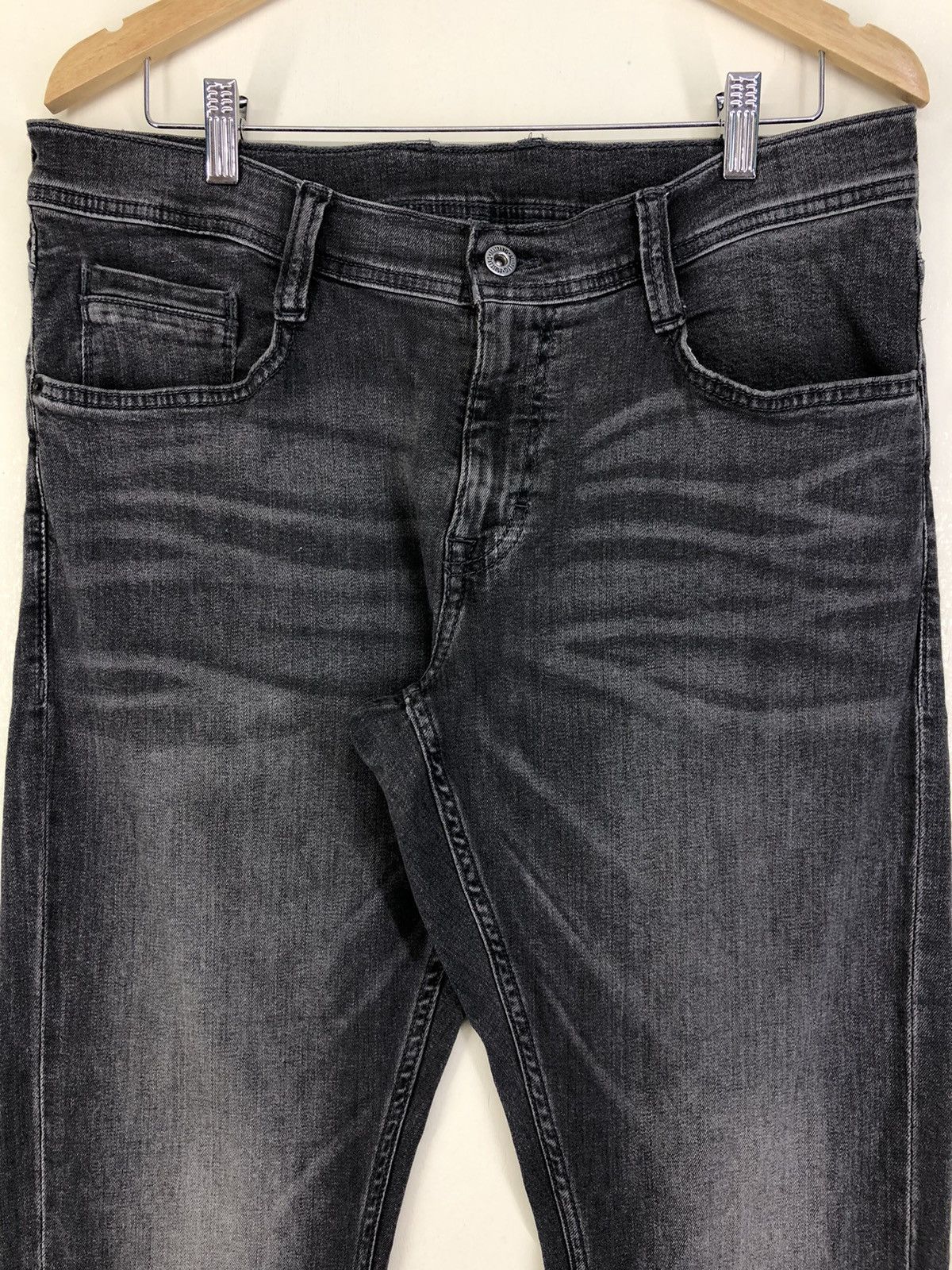 Mustang 90s Mustang True Denim Faded Black Jeans Size US 34 / EU 50 - 3 Thumbnail