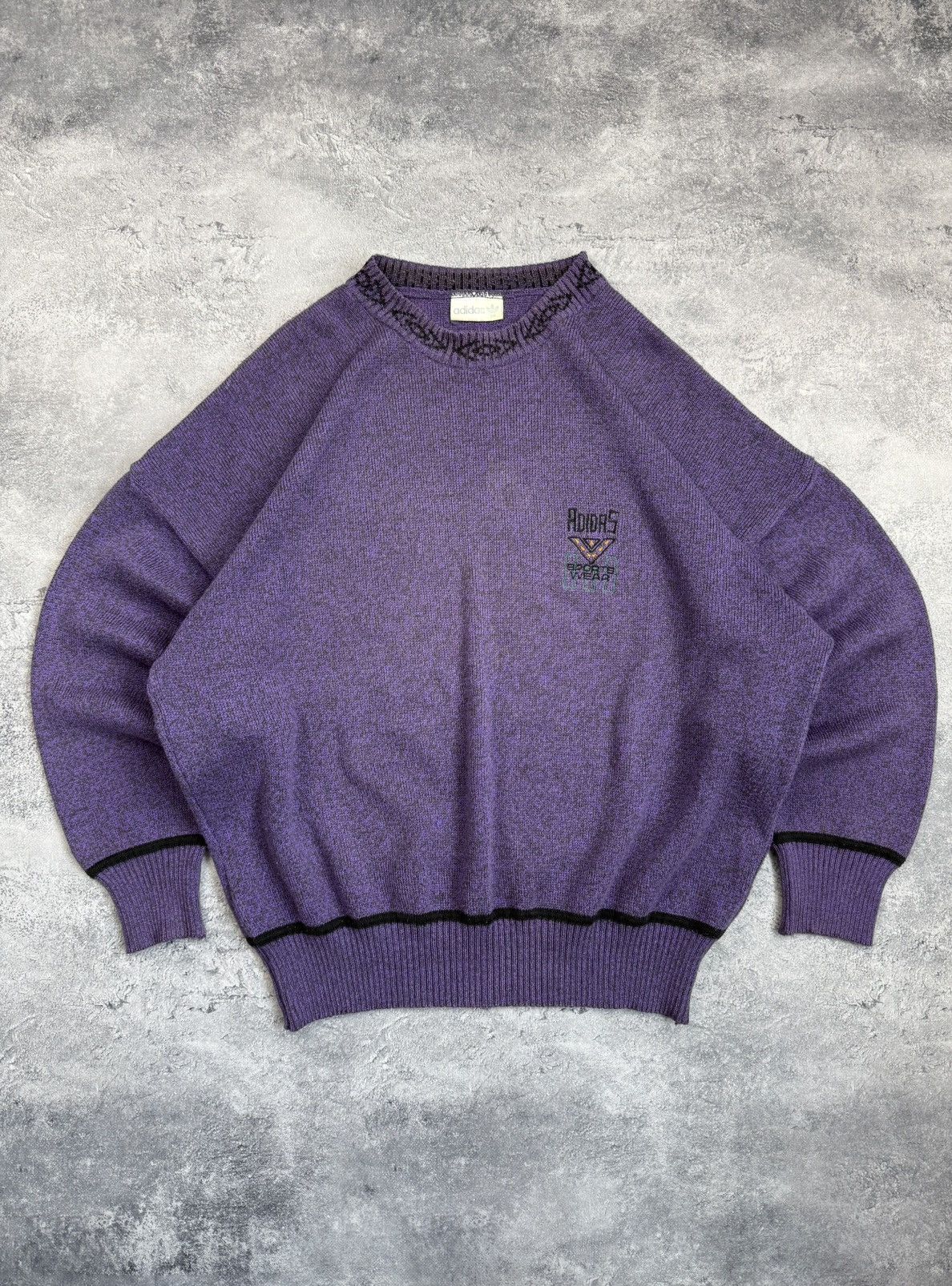 Adidas Vintage Adidas Made In West Germany Sweater Size US L / EU 52-54 / 3 - 1 Thumbnail