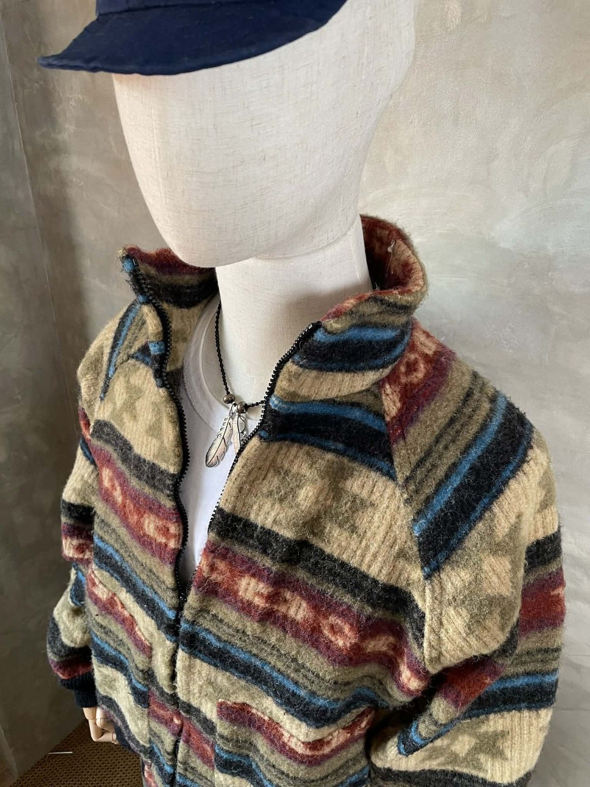 Woolrich Woolen Mills Vintage Woolrich Southwest Wool Bomber Jacket Size US L / EU 52-54 / 3 - 3 Thumbnail