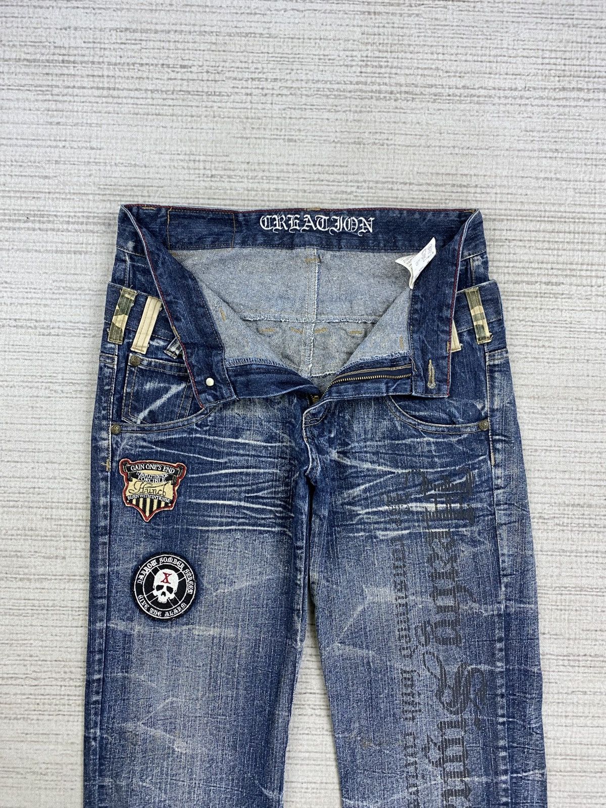 Hysteric Glamour Vintage Hysteric Style Creation Double Waist Denim Pants Size US 32 / EU 48 - 10 Thumbnail