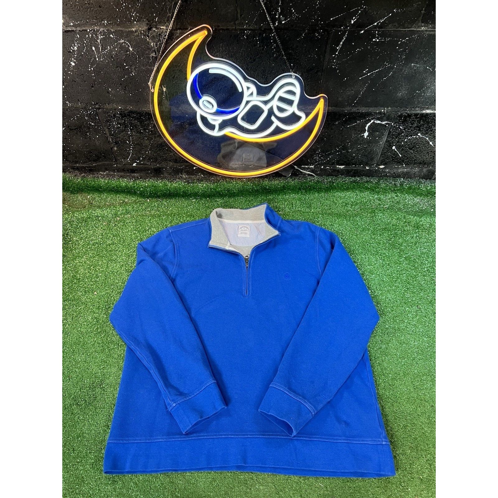 Brooks Brothers Brooks Brothers 1/4 Zip Pullover Sweater Mens XL Size US XL / EU 56 / 4 - 1 Thumbnail