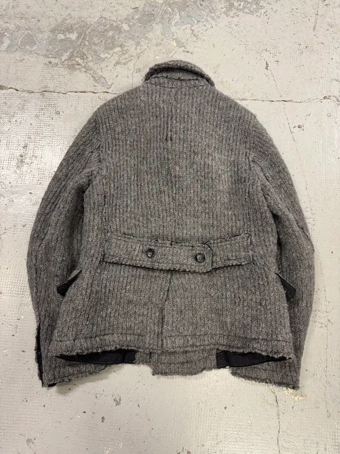 Dolce & Gabbana 2000s Dolce & Gabbana Grey Wool Buttoned Peacoat Jacket Size US M / EU 48-50 / 2 - 4 Thumbnail