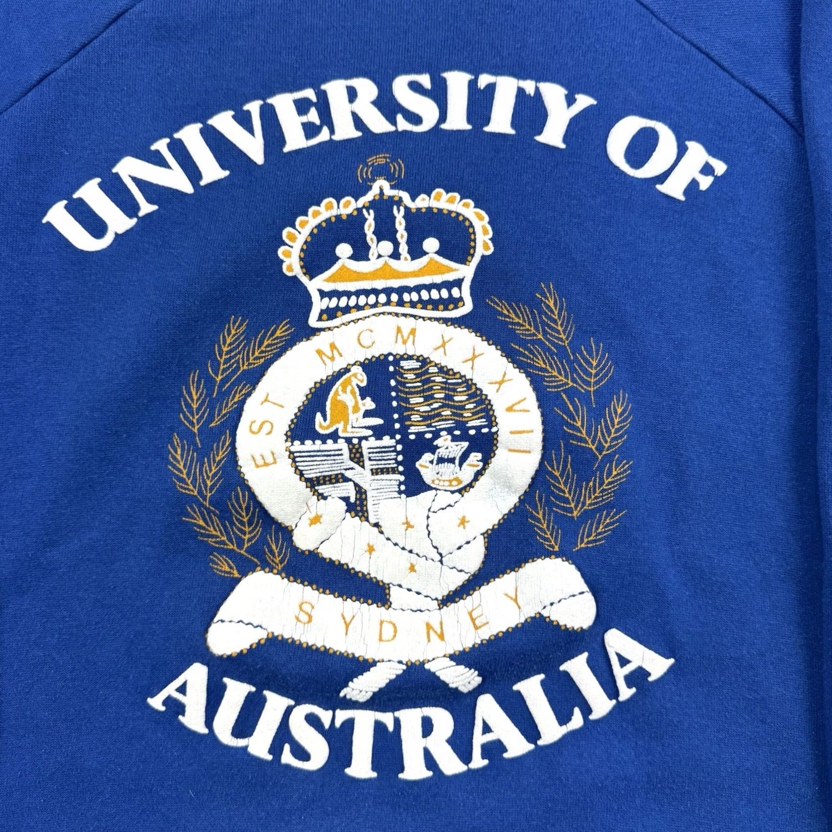 Vintage VINTAGE University Of Australia Sweatshirt Adult Large College Crewneck 80s 90s Size US L / EU 52-54 / 3 - 2 Thumbnail