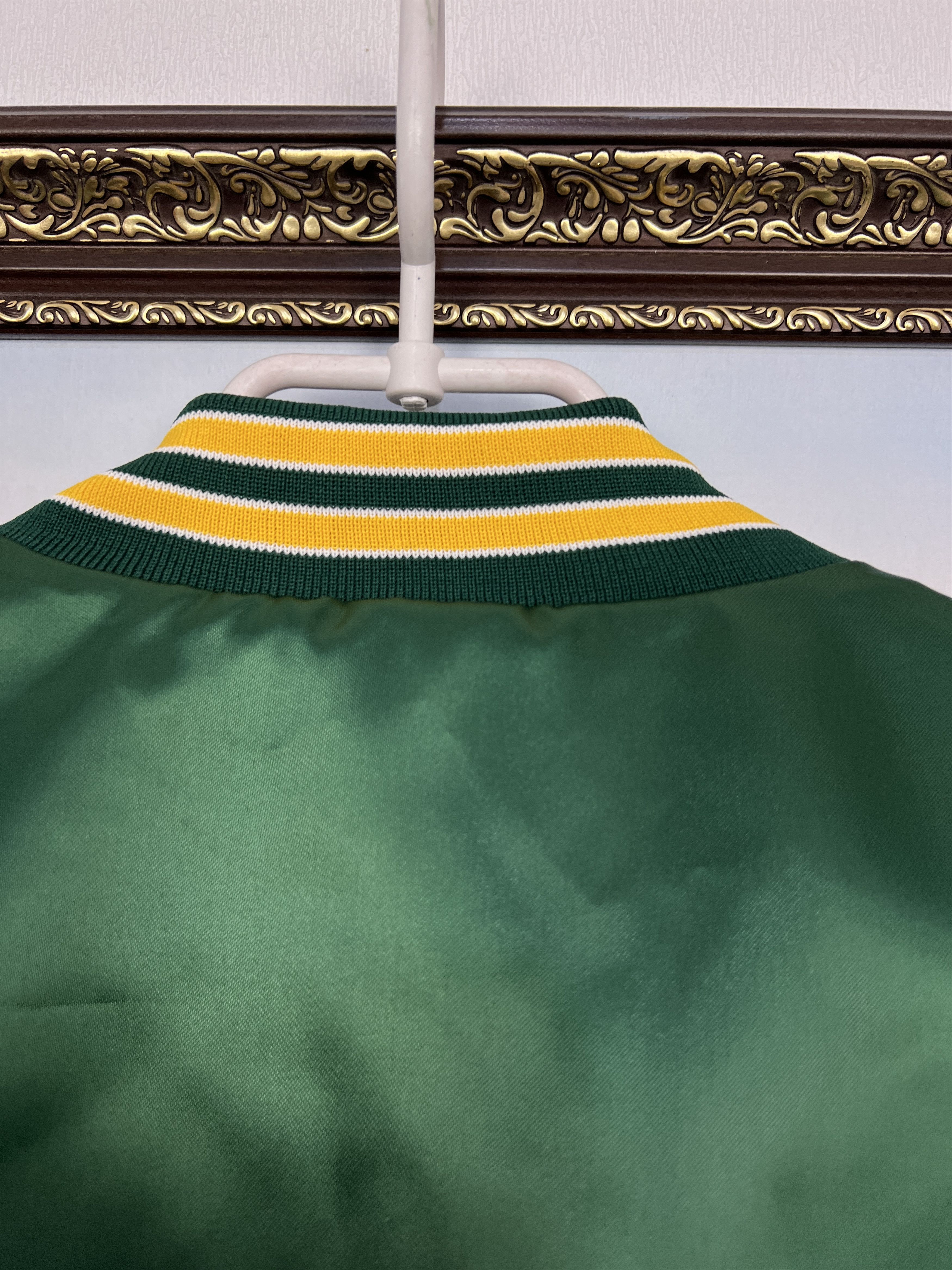 Vintage Vintage 90's Oakland Athletics Jacket MLB Satin Bomber Size US L / EU 52-54 / 3 - 13 Thumbnail