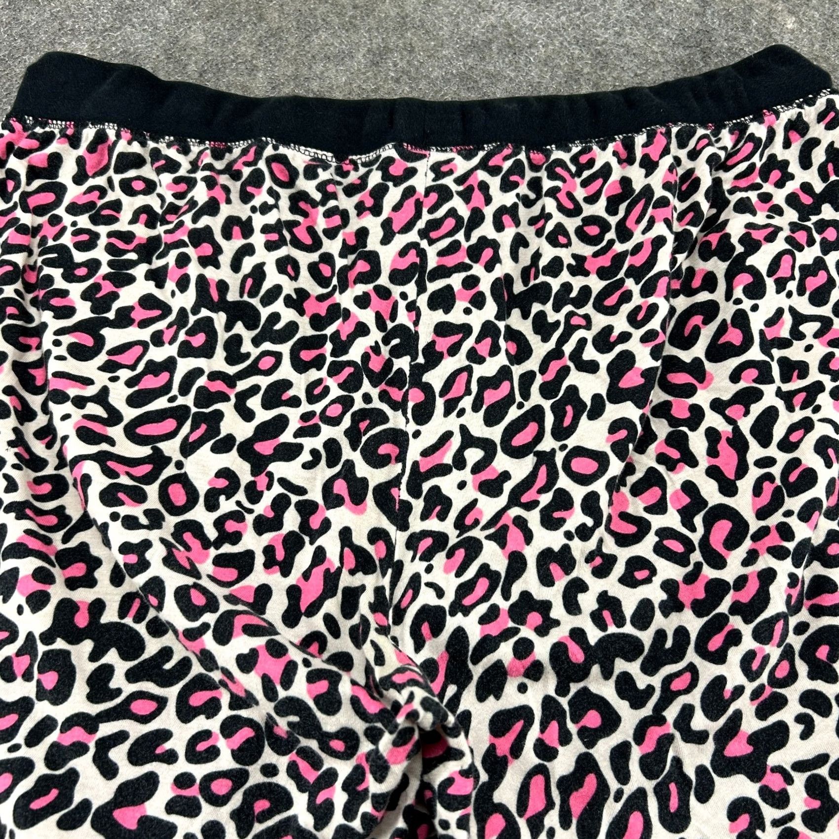 Joe Boxer VINTAGE Joe Boxer Sweatpants Women XL Pink Cream Leopard Animal Print Baggy 90s Cowboys Southwestern USA Stretch Pockets Size 24" / US 00 / IT 34 - 6 Thumbnail