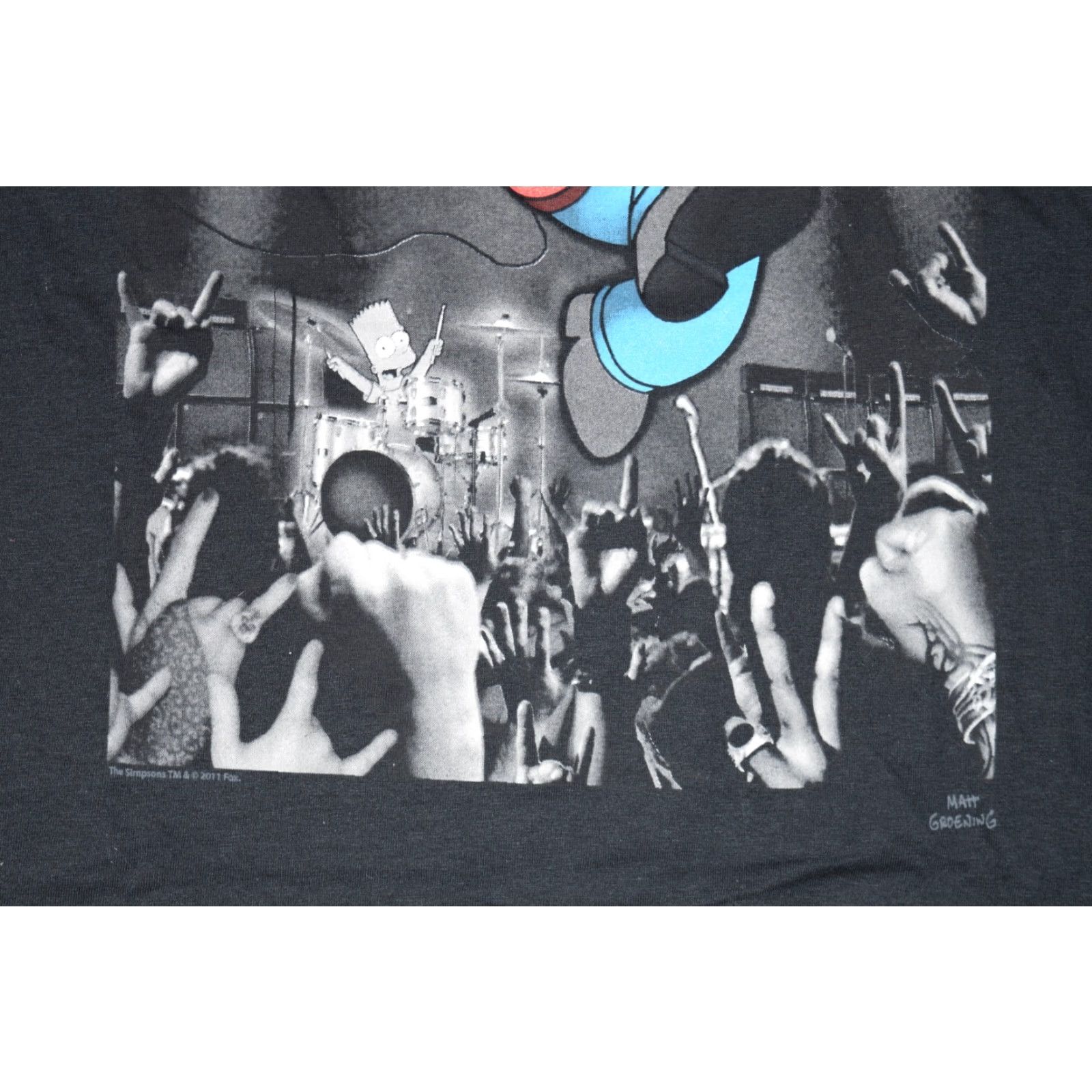 Gildan VINTAGE GILDAN HOMER SIMPSON T-SHIRT MENS BLACK S CARTOON GRUNGE ROCK NORMCORE Size US S / EU 44-46 / 1 - 3 Thumbnail