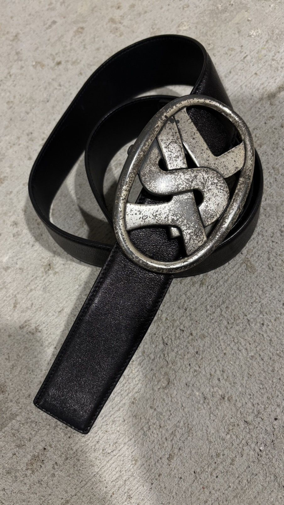 Saint Laurent Paris Yves Saint Laurent Paris Logo Belt Size 30 - 2 Thumbnail