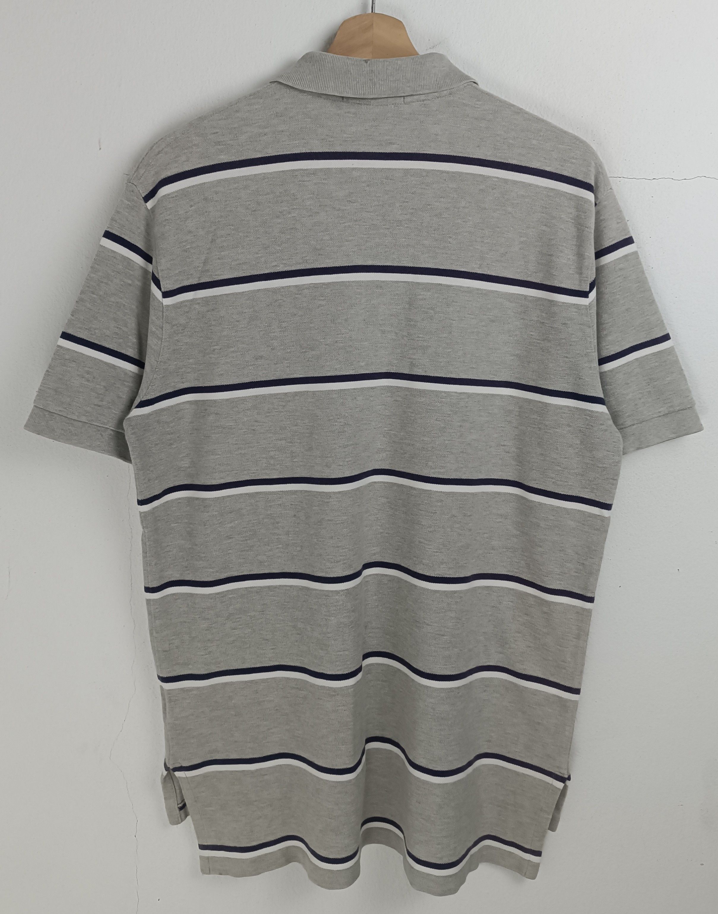 Polo Ralph Lauren VINTAGE POLO RALPH LAUREN STRIPES TEE GRAY VERY RARE Size US L / EU 52-54 / 3 - 4 Thumbnail